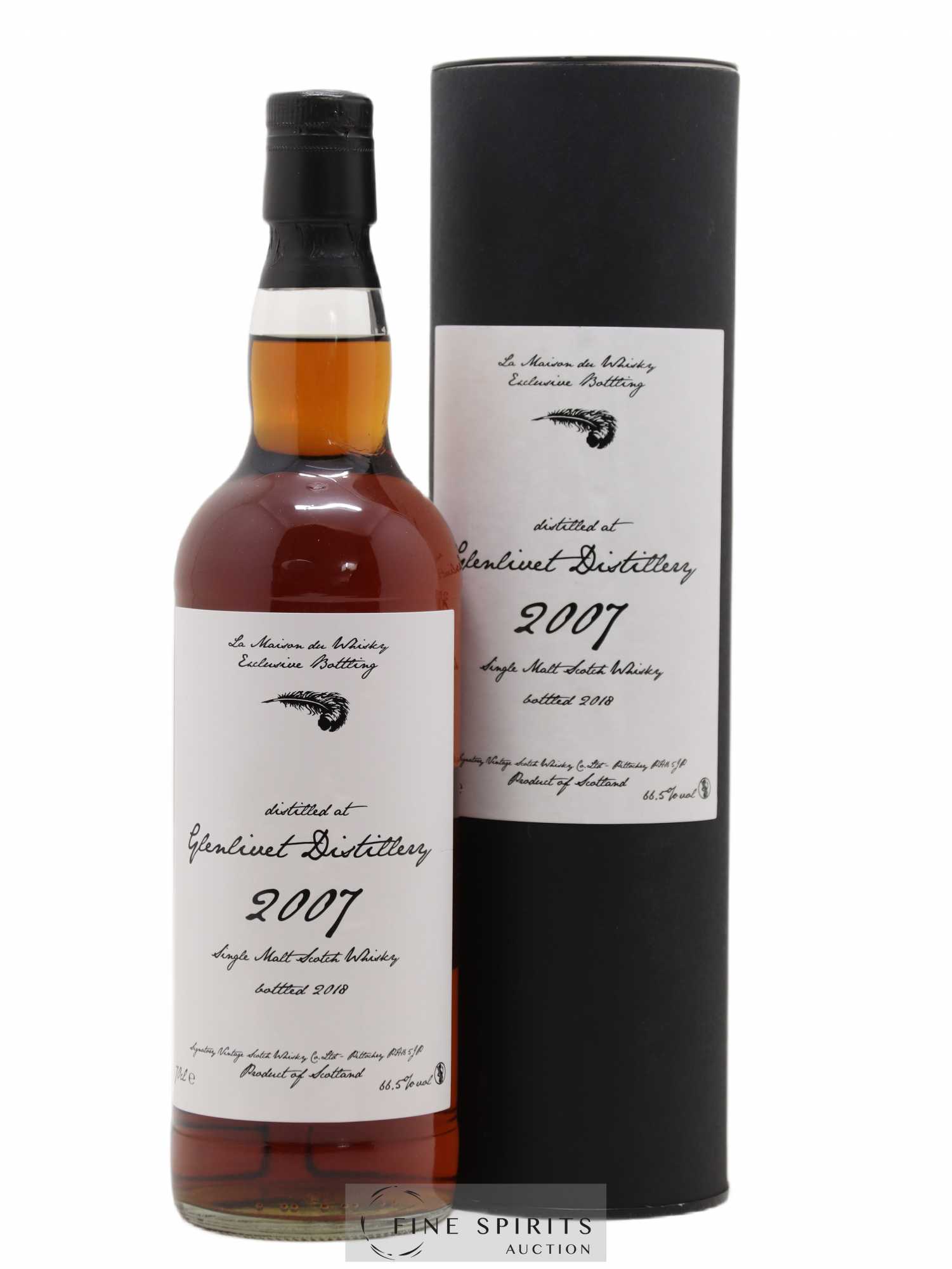 Glenlivet 2007 Signatory Vintage Cask n°900186 - One of 309 - bottled 2018 LMDW - Lot de 1 bouteille - 0
