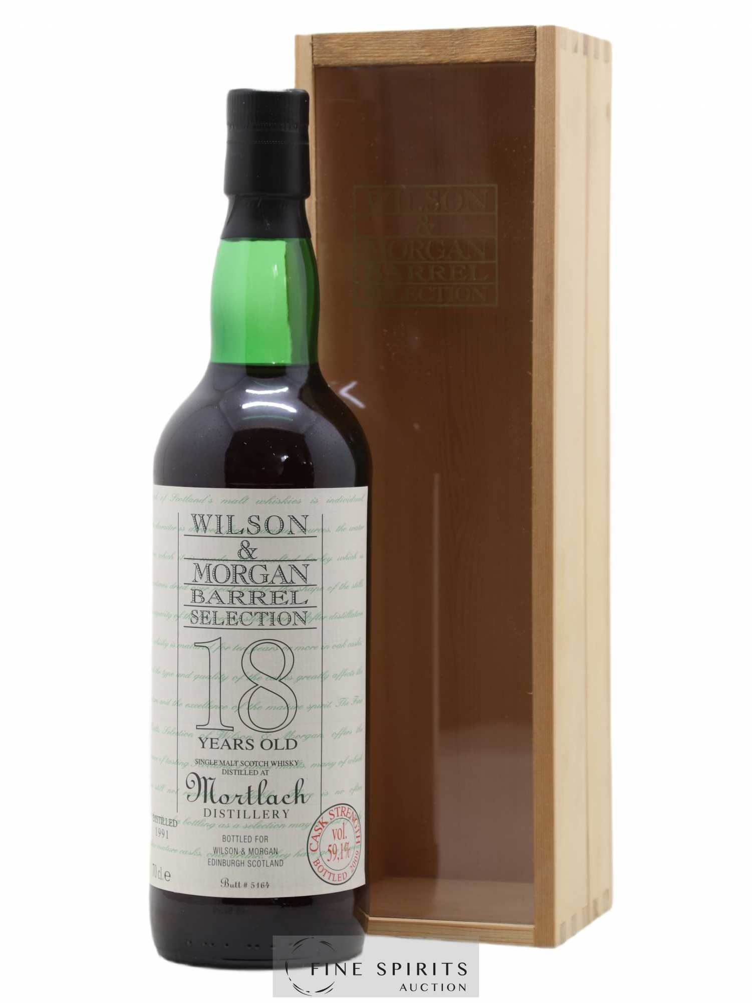 Mortlach 18 years 1991 Wilson & Morgan Butt n°5164 - bottled 2009 Barrel Selection - Lot de 1 bouteille - 0