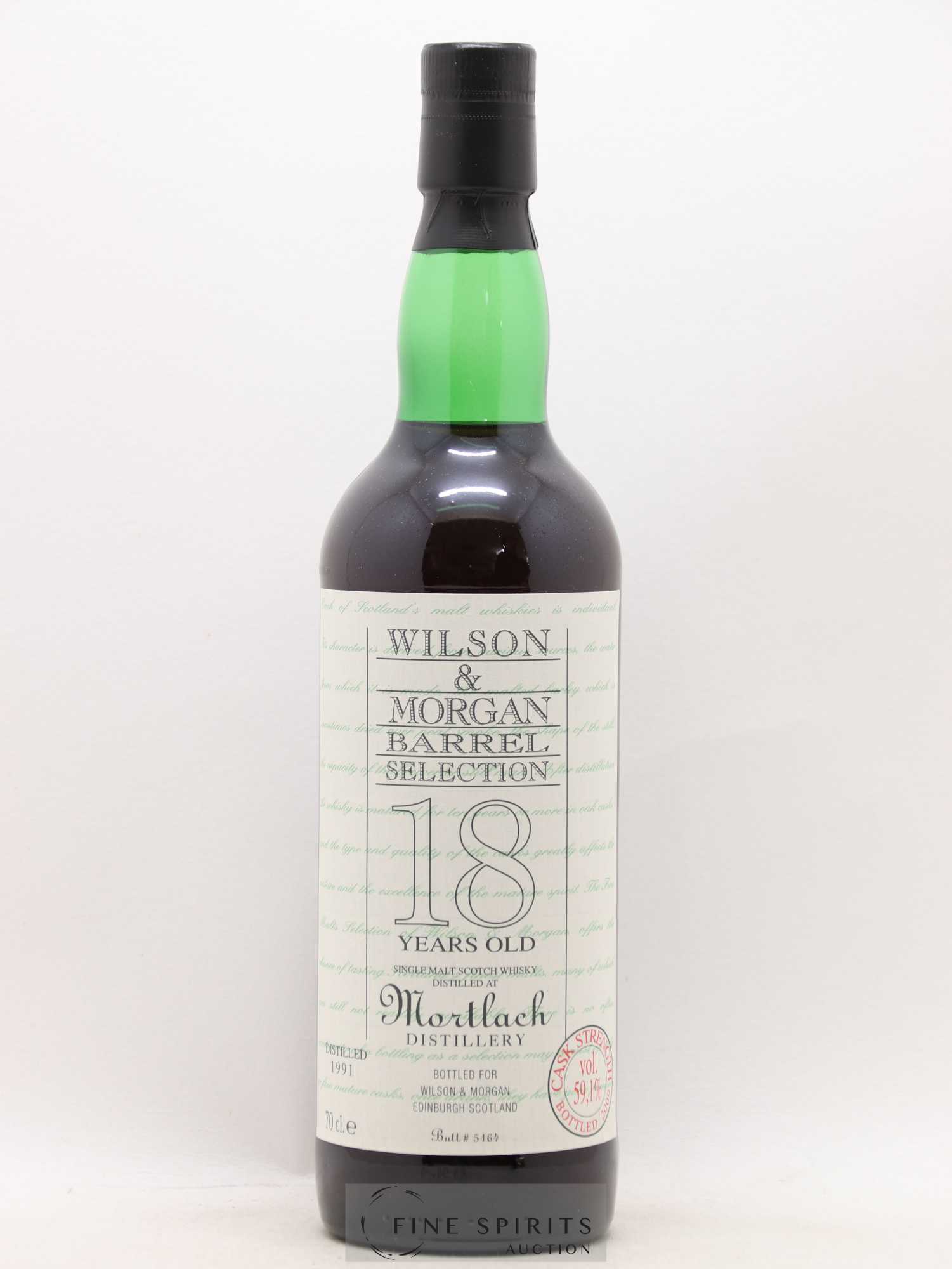 Mortlach 18 years 1991 Wilson & Morgan Butt n°5164 - bottled 2009 Barrel Selection - Lot de 1 bouteille - 1