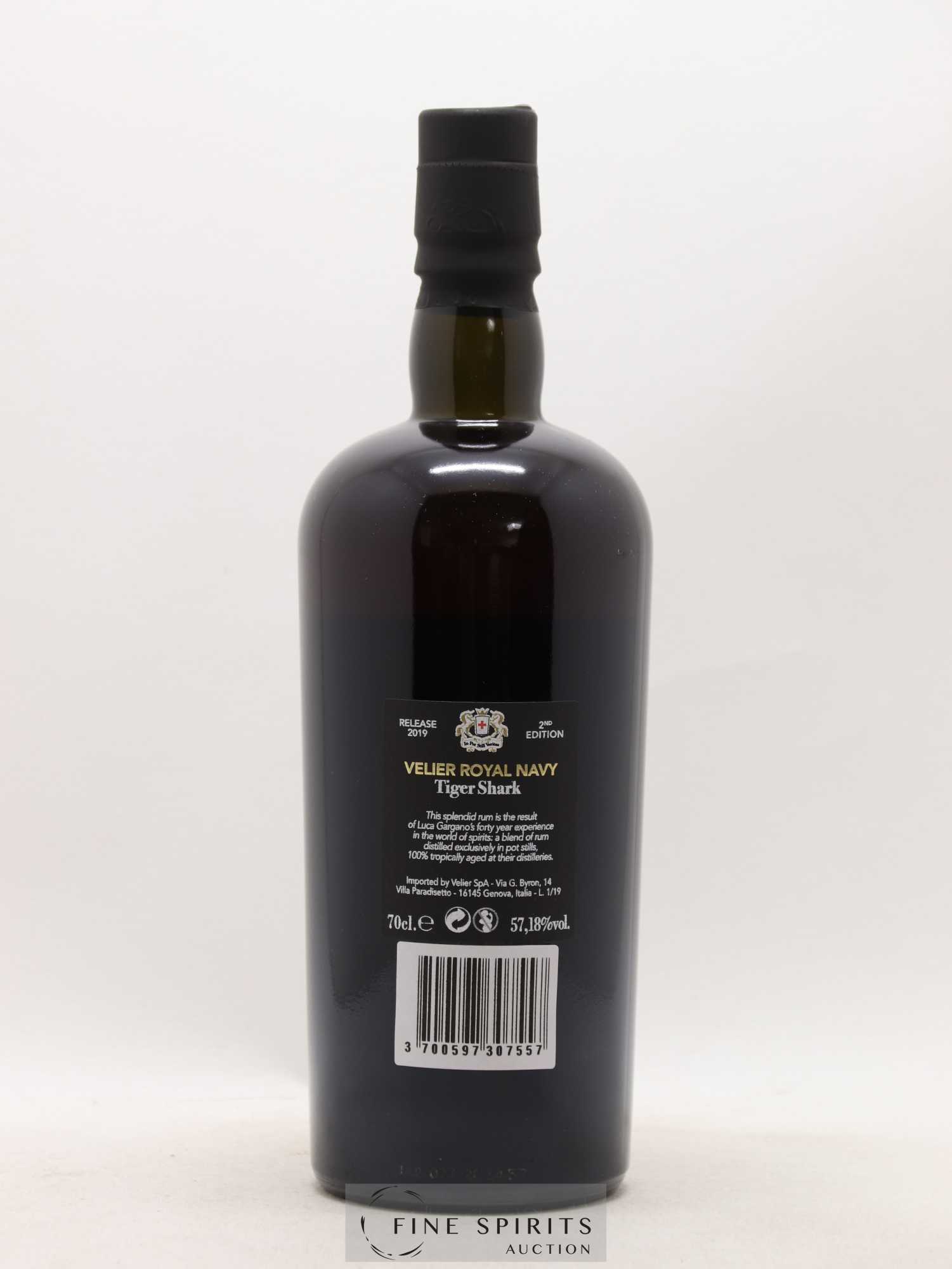 Velier Royal Navy 14 years Of. Tiger Shark 2nd Edition - Release 2019 - Lot de 1 bouteille - 2