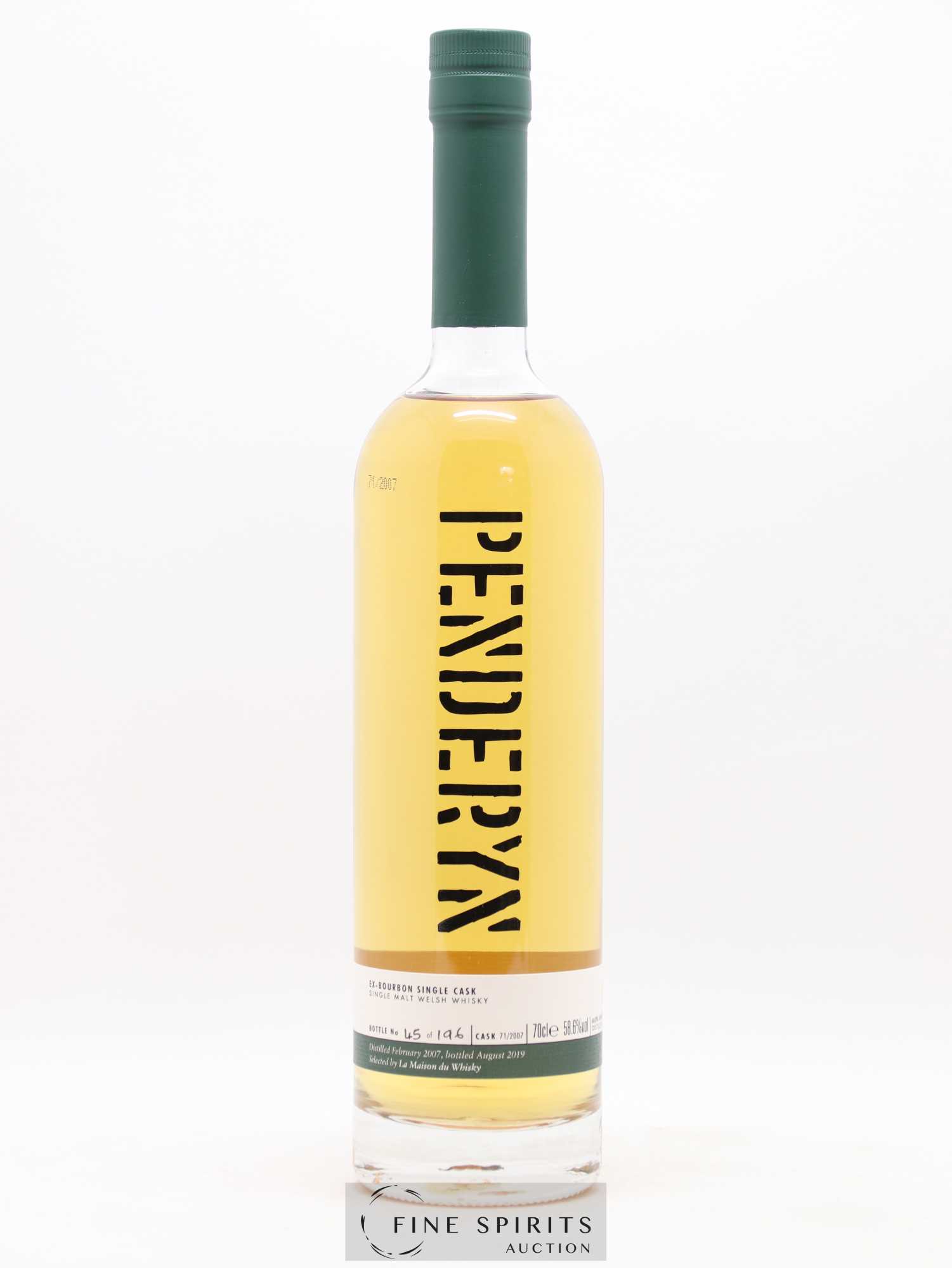 Penderyn 2007 Of. Ex-Bourbon Cask 71-2007 - One of 196 - bottled 2019 LMDW - Lot de 1 bouteille - 1