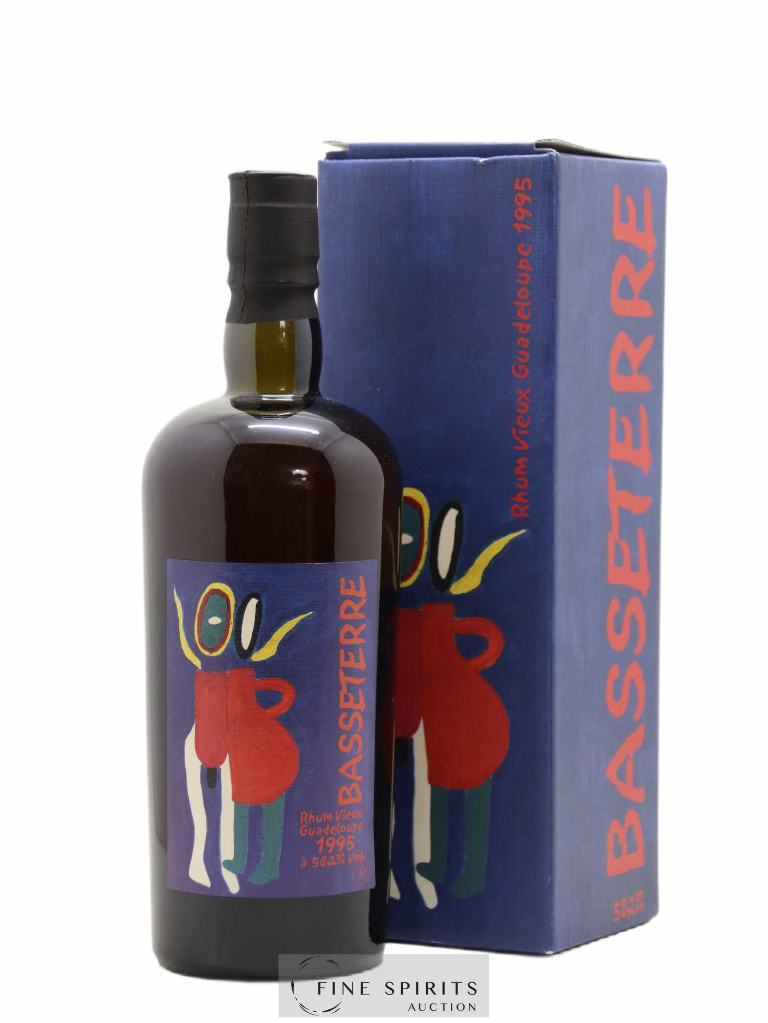 Basseterre 1995 Velier bottled 2008 - Posten von 1 Flasche - 0