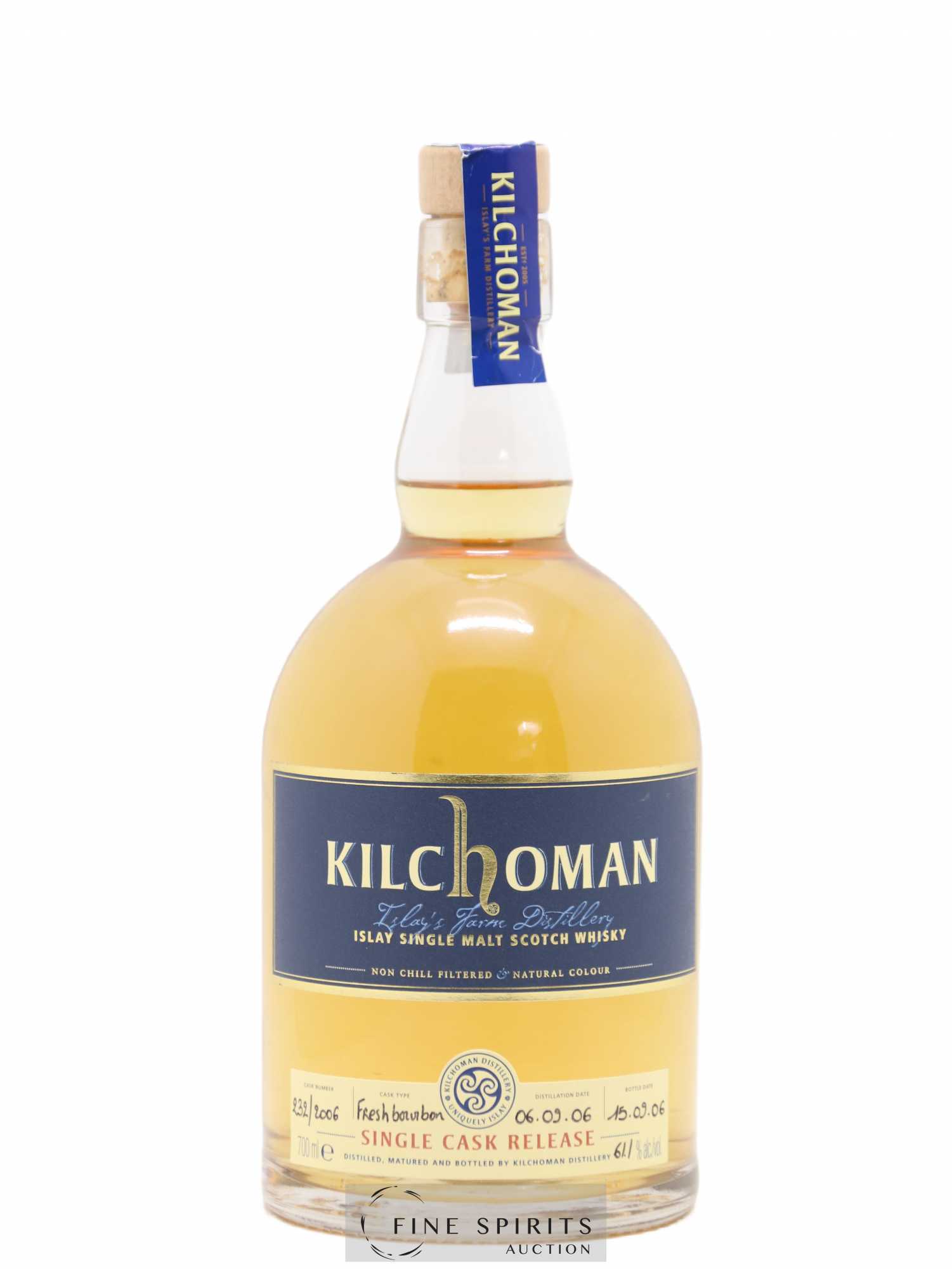 Kilchoman 2006 Of. Fresh Bourbon Cask n°232-2006 - bottled 2009 - Lot de 1 bouteille - 0