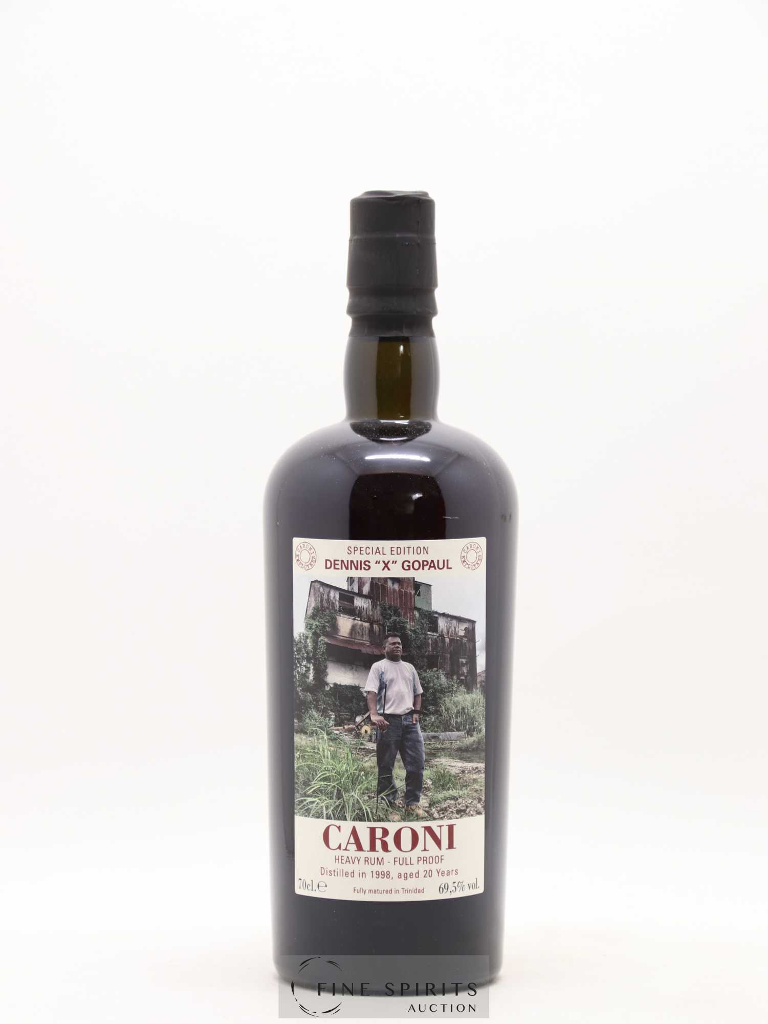 Caroni 20 years 1998 Velier Special Edition Dennis X Gopaul One of 1151 - bottled 2018 Employee Serie - Lot de 1 bouteille - 1