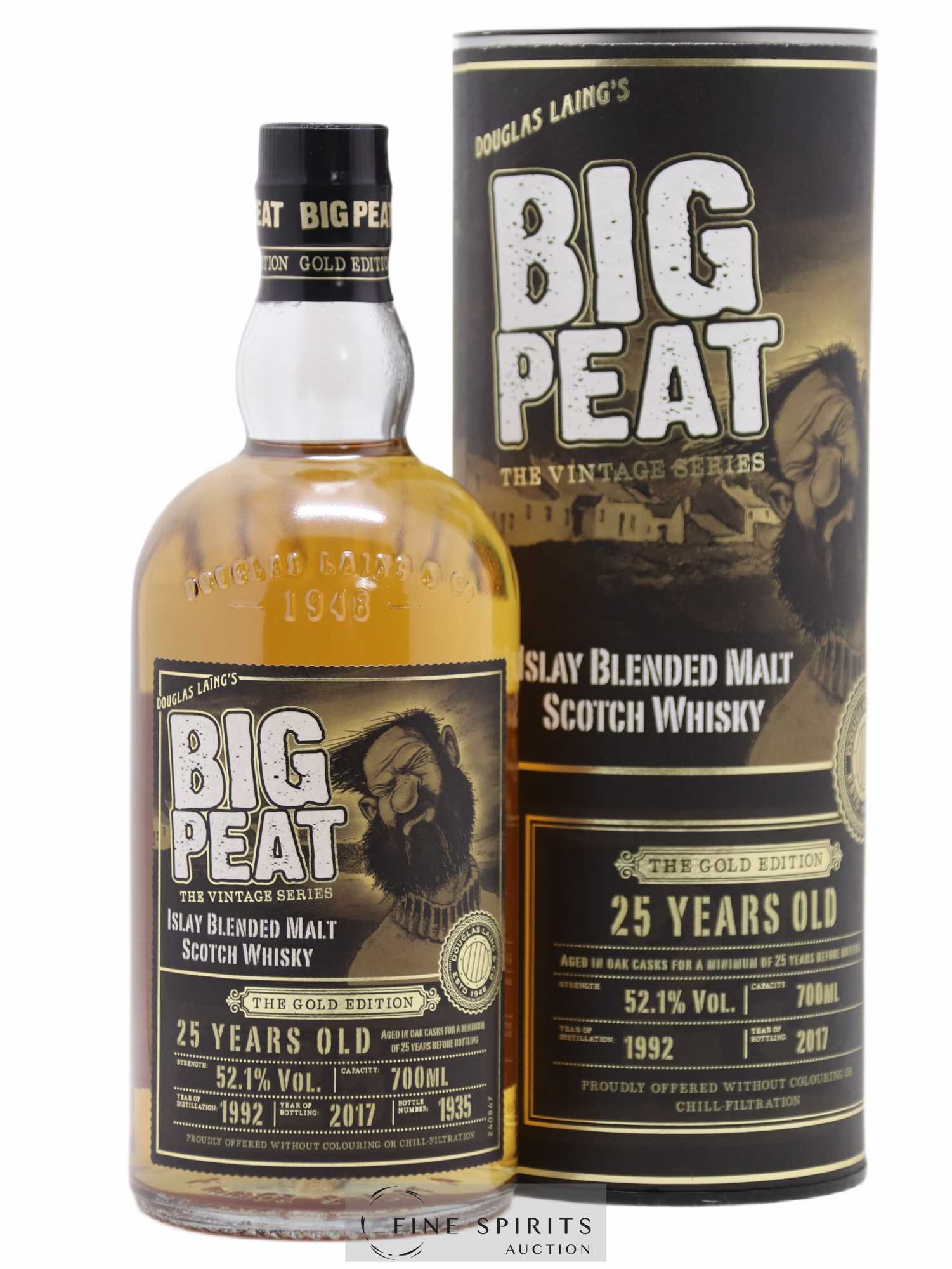 Big Peat 25 years 1992 Douglas Laing The Gold Edition One of 3000 - bottled 2017 The Vintage Series - Lot de 1 bouteille - 0