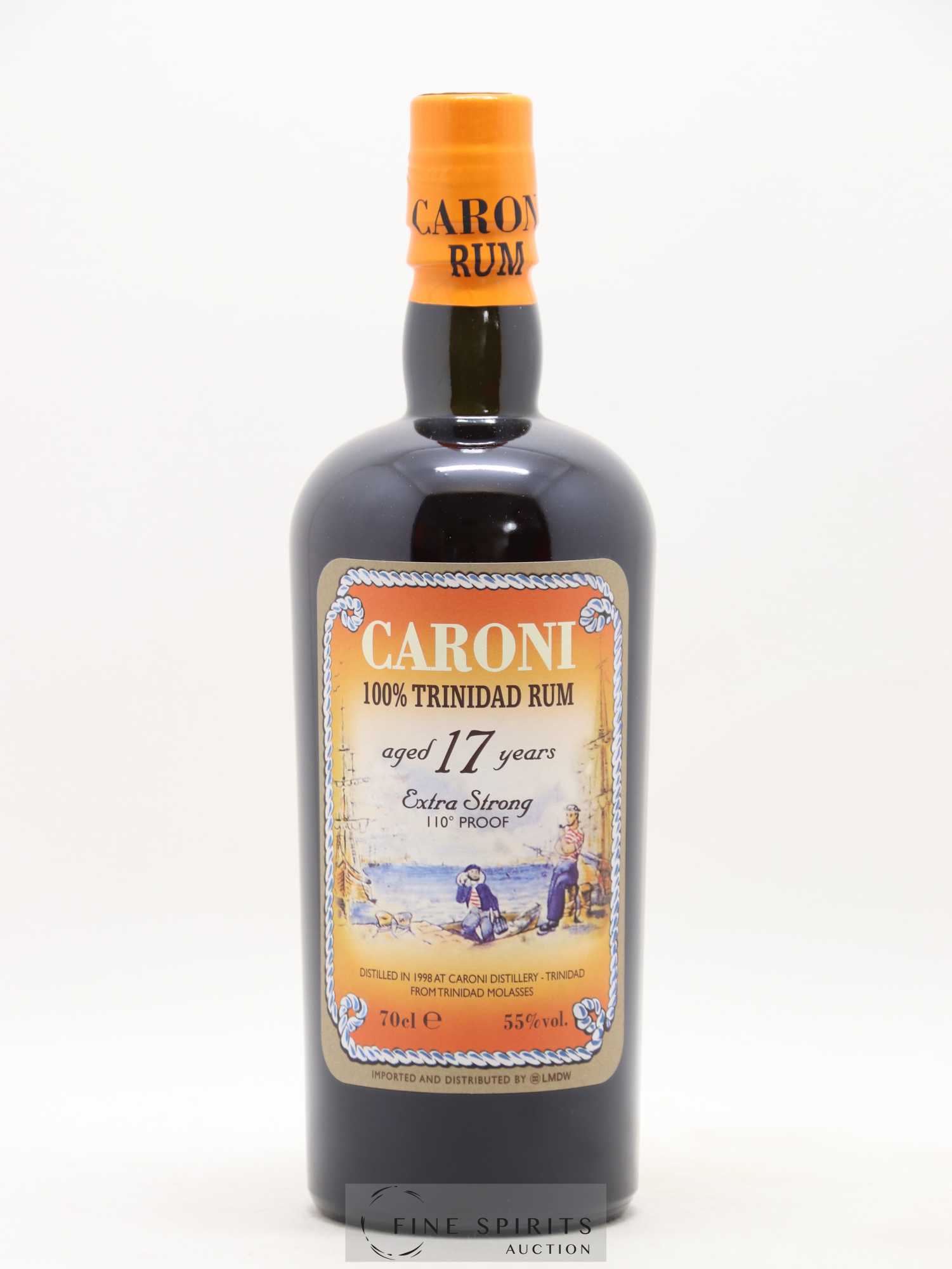 Caroni 17 years 1998 Of. 110° Proof bottled 2015 LMDW Extra Strong - Lot de 1 bouteille - 1