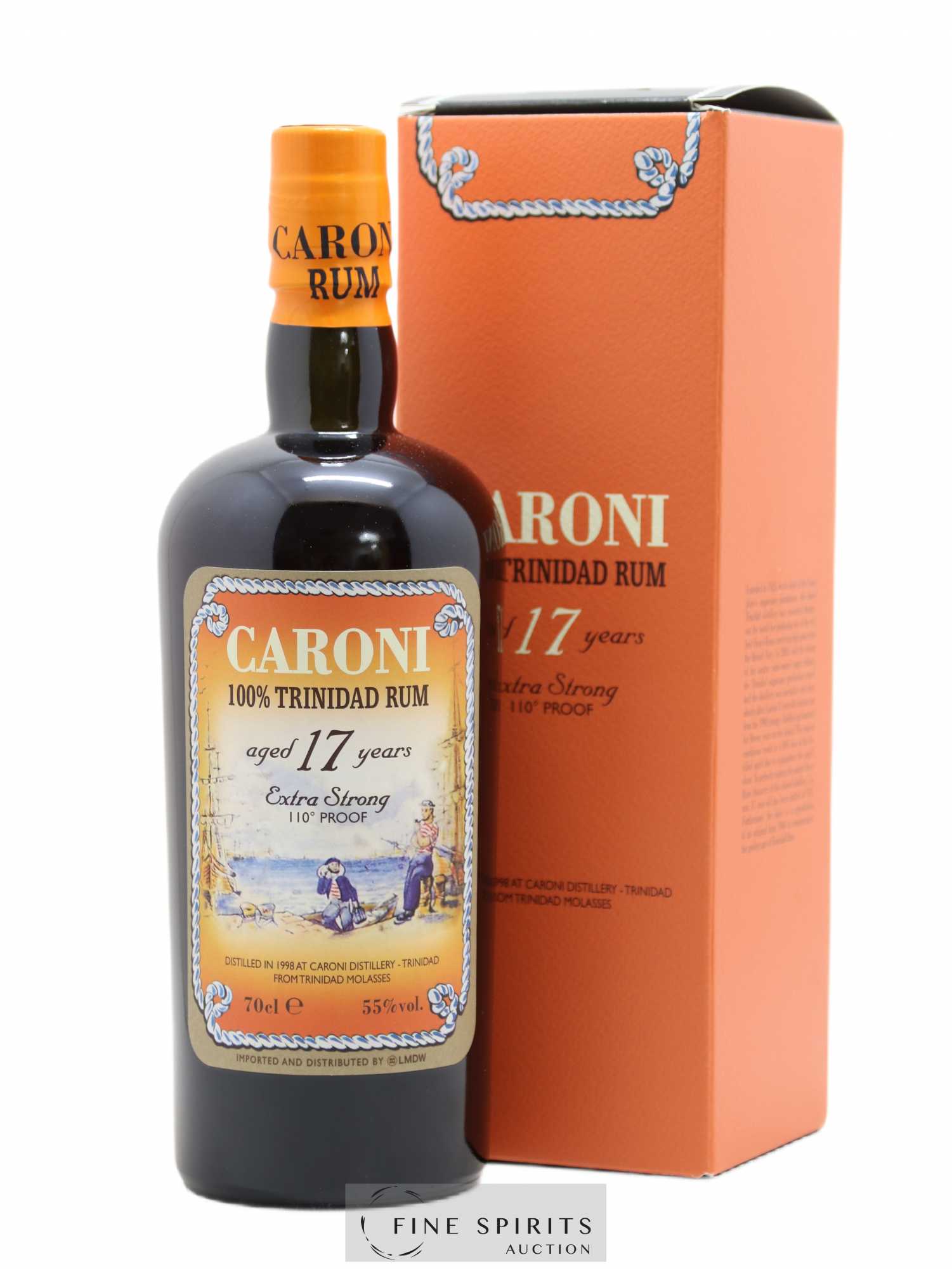Caroni 17 years 1998 Of. 110° Proof bottled 2015 LMDW Extra Strong - Lot de 1 bouteille - 0