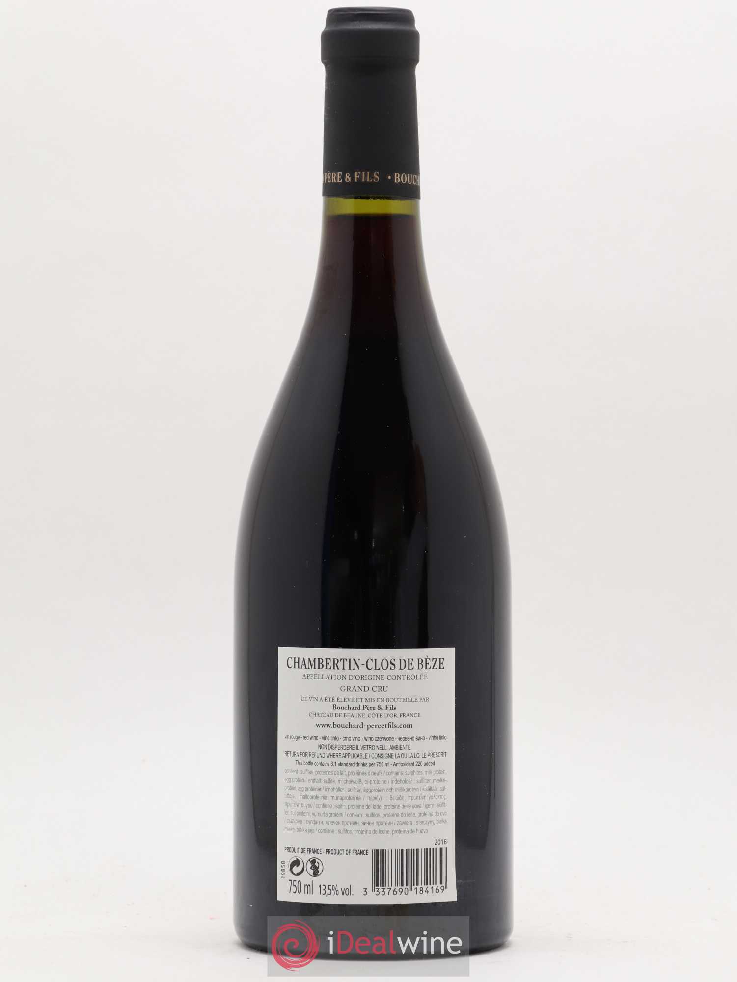 Chambertin Clos de Bèze Grand Cru Bouchard Père & Fils 2016 - Lot de 1 bouteille - 1