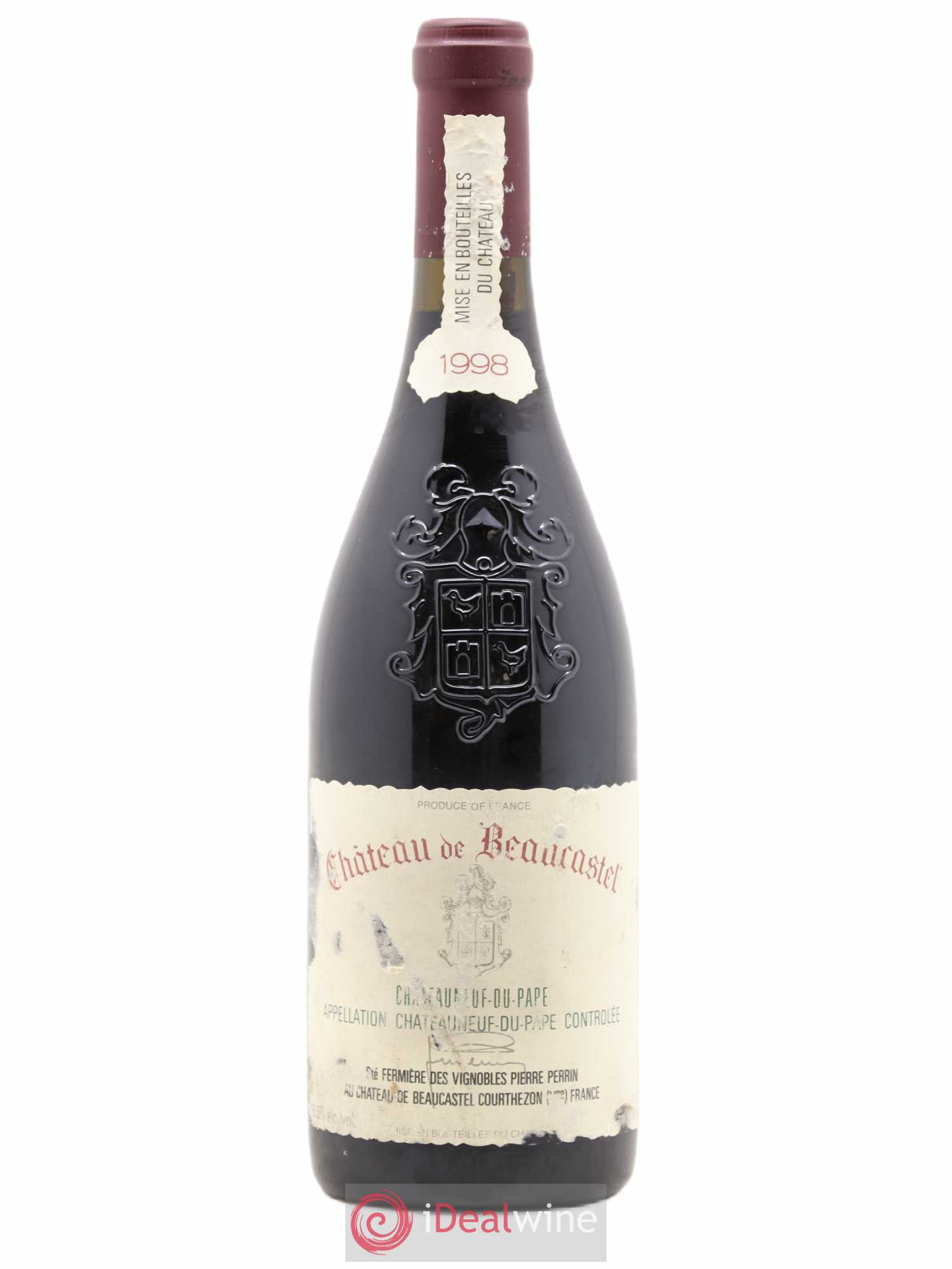 Châteauneuf-du-Pape Château de Beaucastel Famille Perrin 1998 - Lot de 1 bouteille - 0