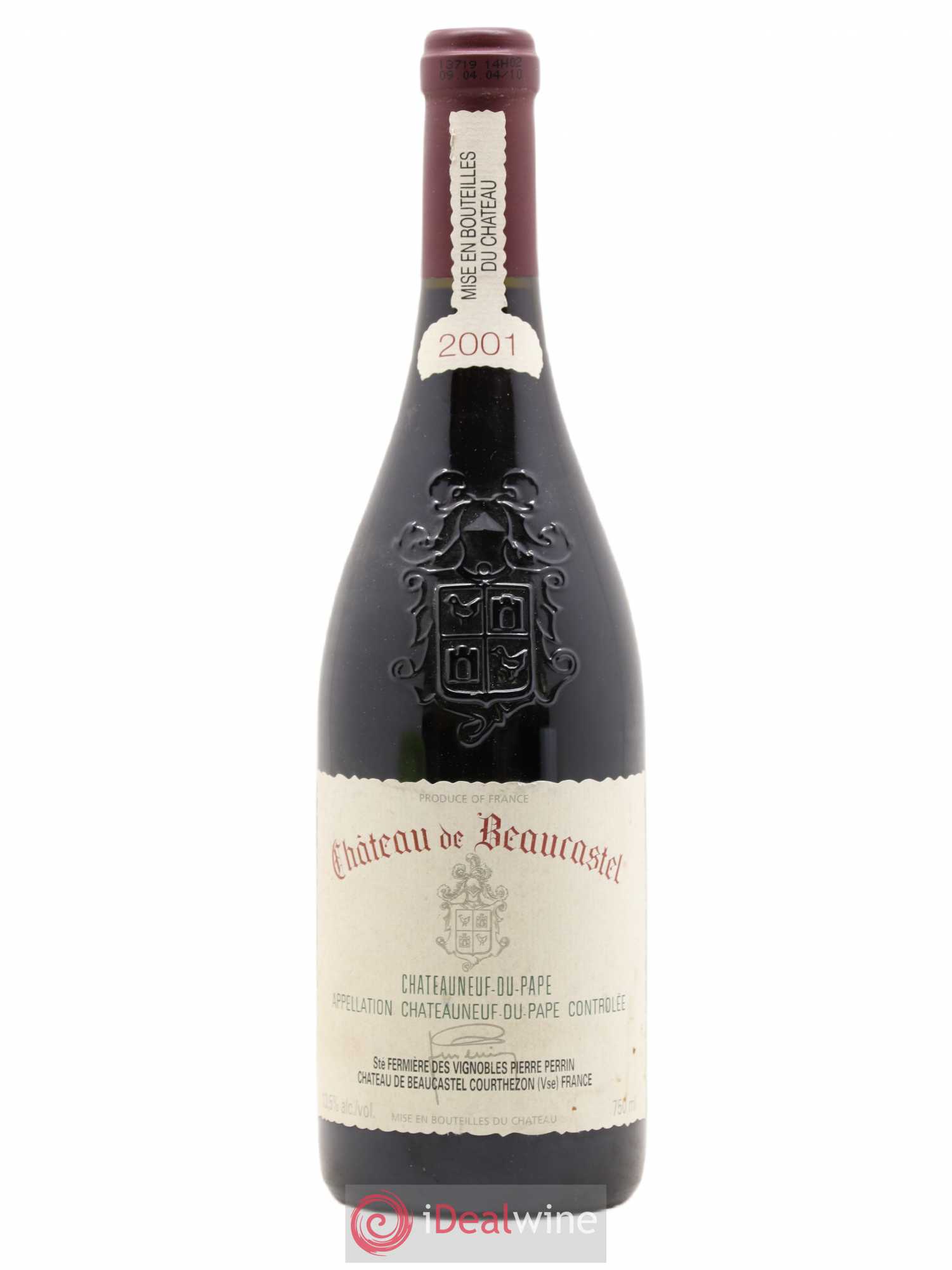 Châteauneuf-du-Pape Château de Beaucastel Famille Perrin 2001 - Lot de 1 bouteille - 0