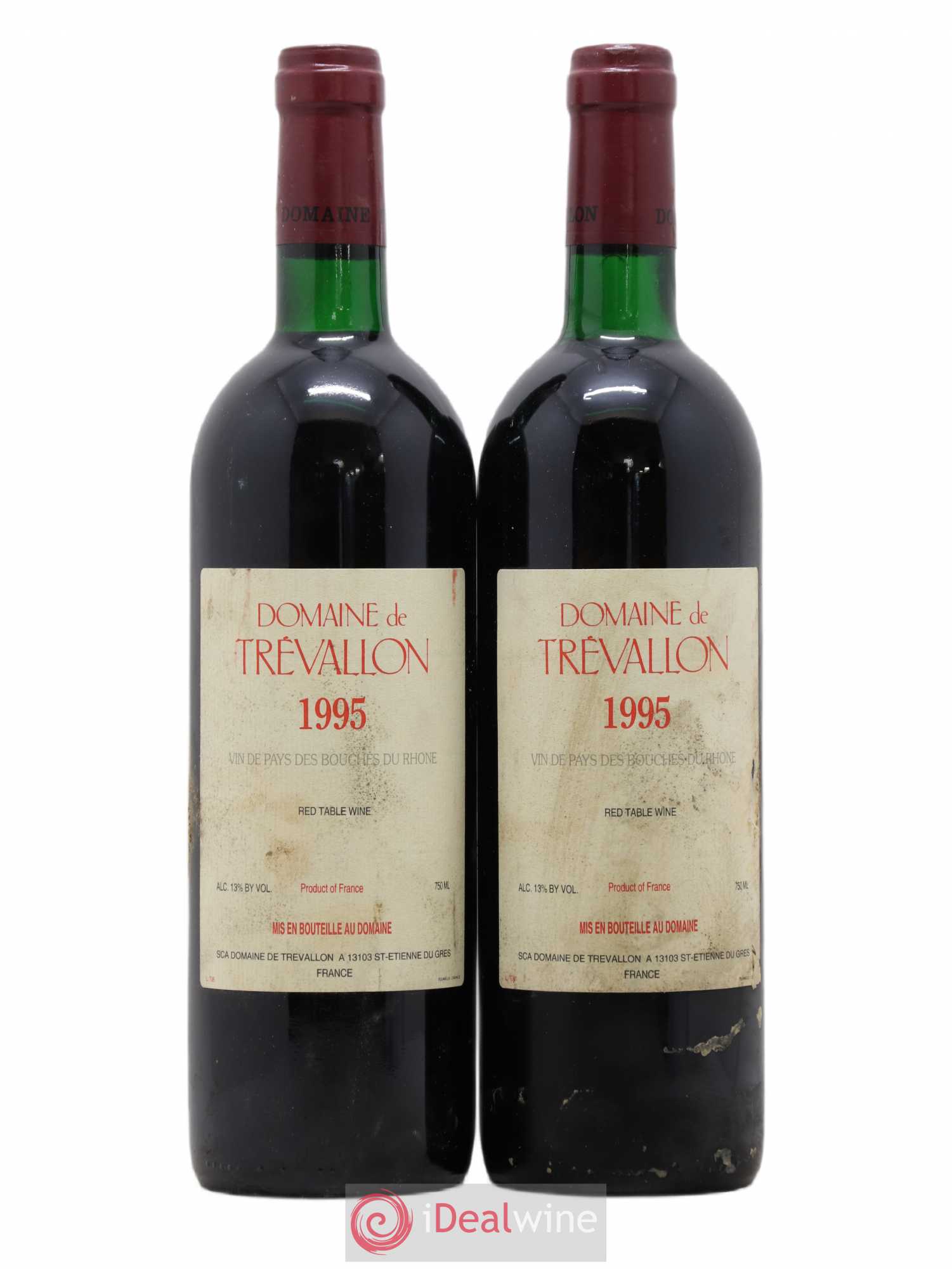 Bouches du Rhône Trévallon 1995 - Lot de 2 bouteilles - 0