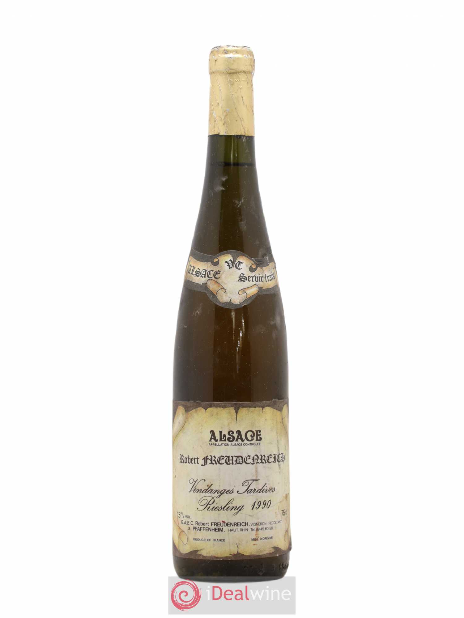 Riesling Vendanges Tardives Robert Freudenreich 1990 - Posten von 1 Flasche - 0
