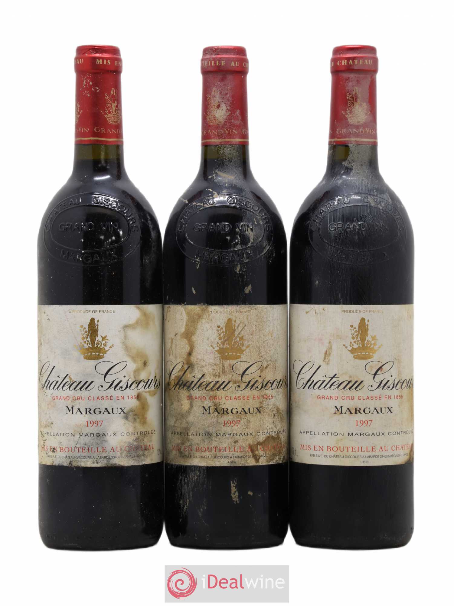 Château Giscours 3ème Grand Cru Classé 1997 - Lot de 3 bouteilles - 0