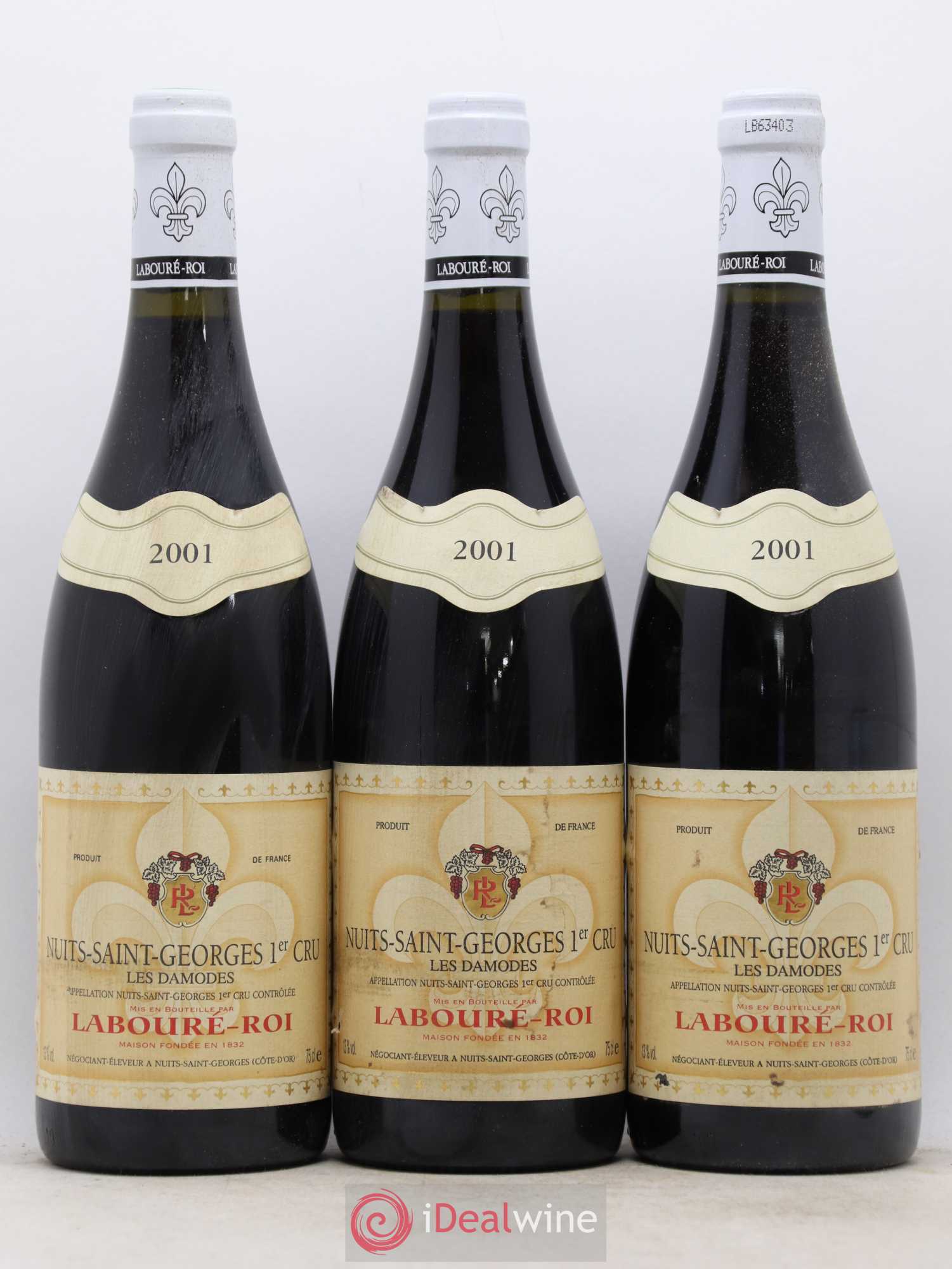 Nuits-Saint-Georges 1er Cru Les Damodes Laboure Roi 2001 - Lot de 6 bouteilles - 1