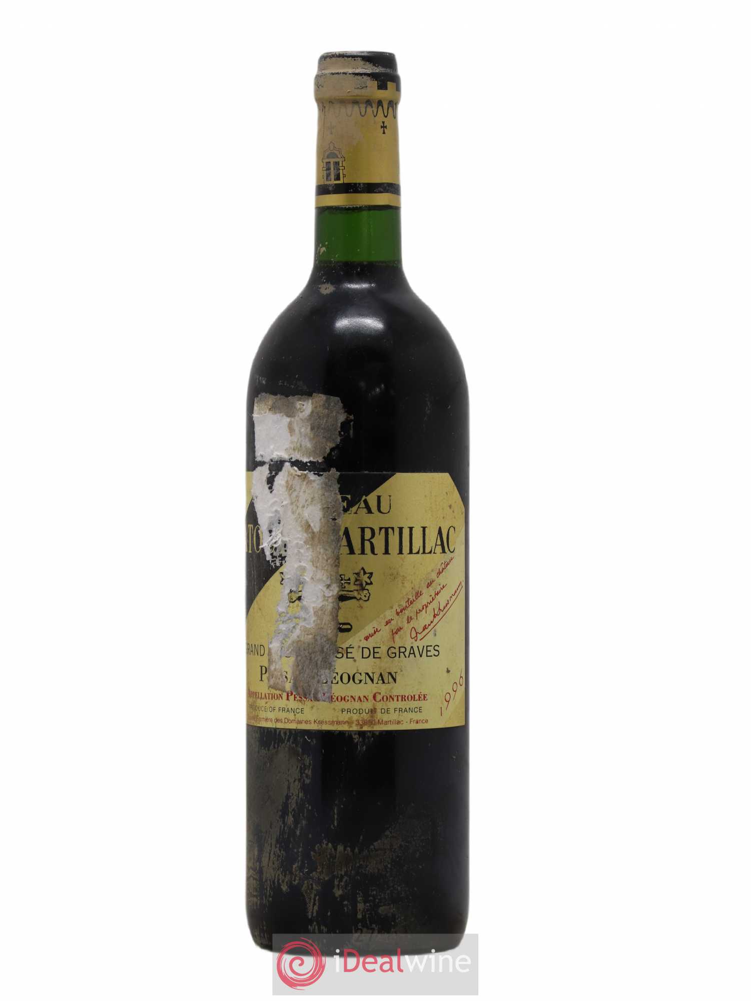 Château Latour-Martillac Cru Classé de Graves 1996 - Lot de 1 bouteille - 0