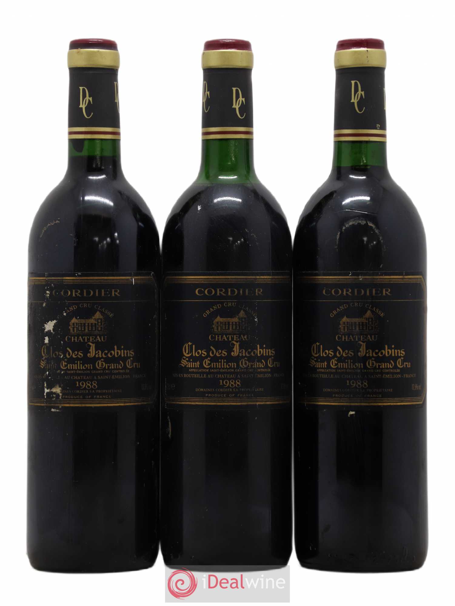 Château Clos des Jacobins Grand Cru Classé 1988 - Lot de 6 bouteilles - 2