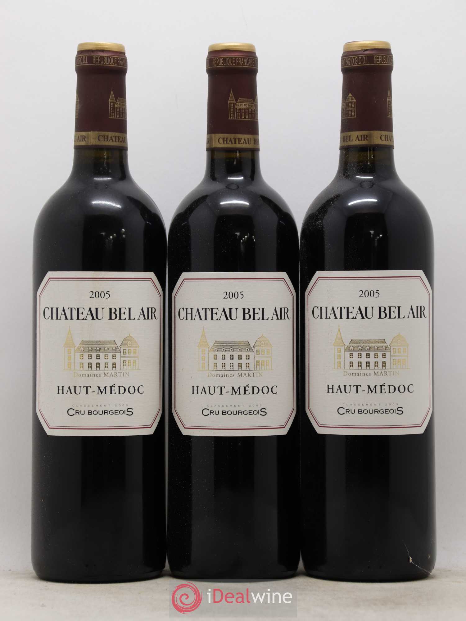 Château Bel Air Cru Bourgeois 2005 - Lot de 6 bouteilles - 1
