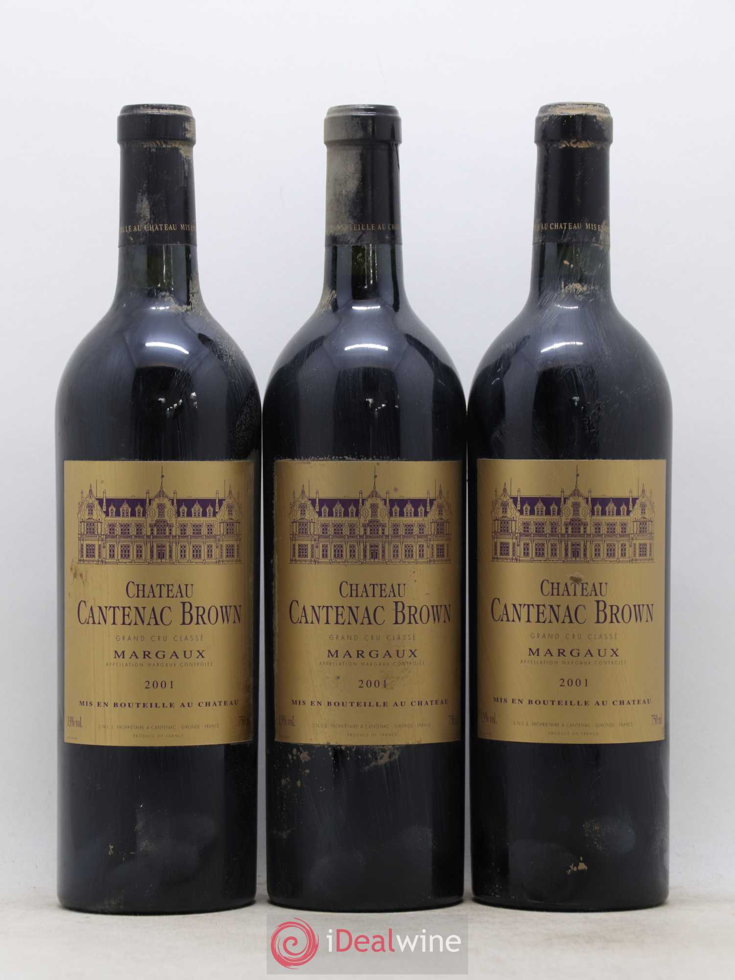 Château Cantenac Brown 3ème Grand Cru Classé 2001 - Lot de 12 bouteilles - 4