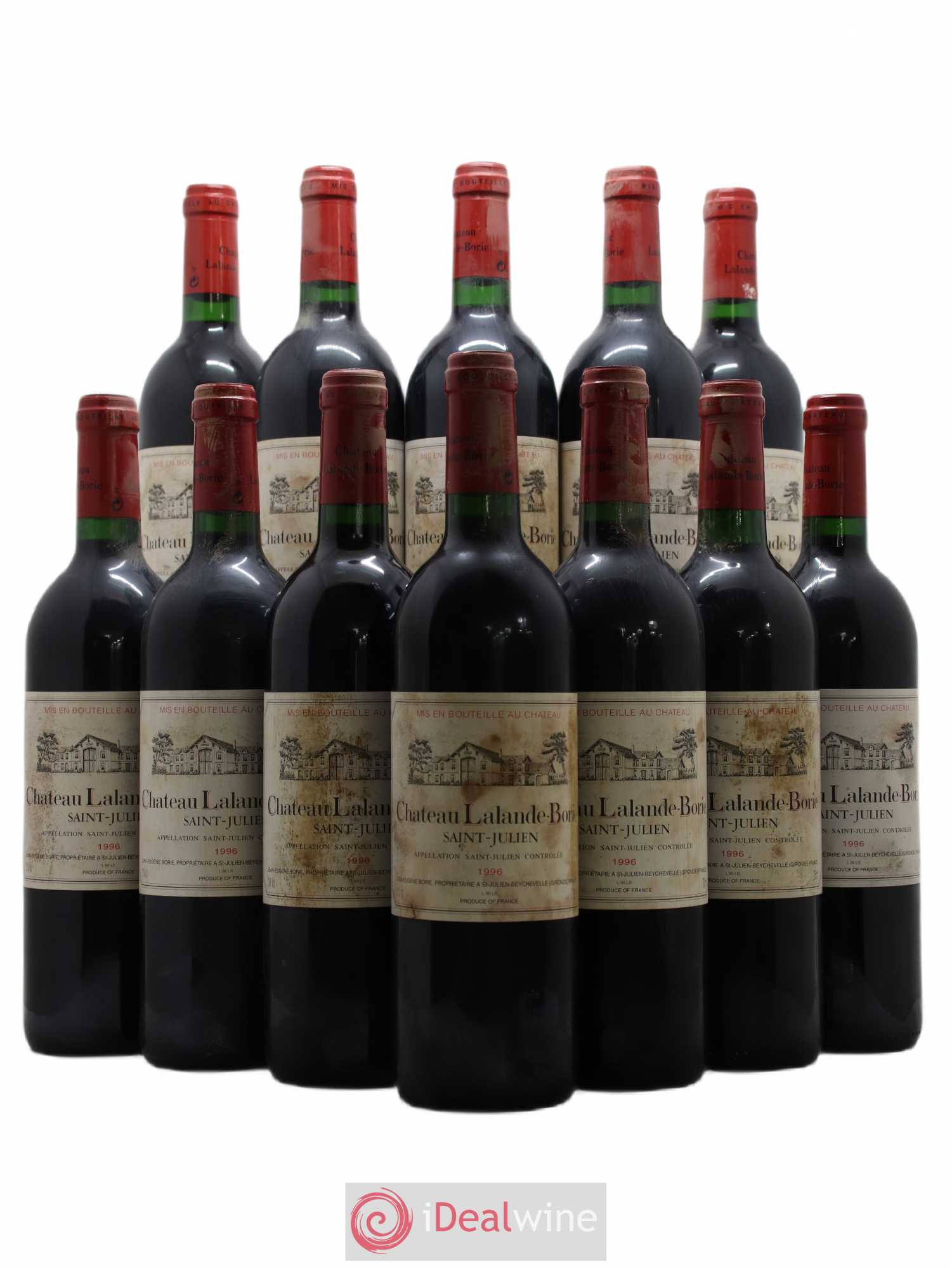 Château Lalande Borie 1996 - Lot de 12 bouteilles - 0
