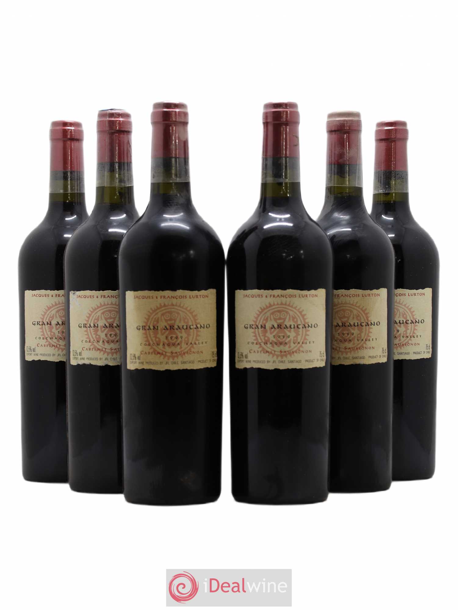 Chili Gran Araucano Cabernet Sauvignon 1999 - Lot de 6 bouteilles - 0
