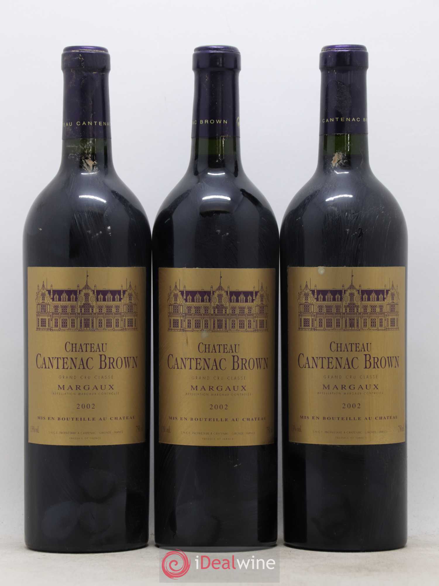 Château Cantenac Brown 3ème Grand Cru Classé 2002 - Lot de 12 bouteilles - 3