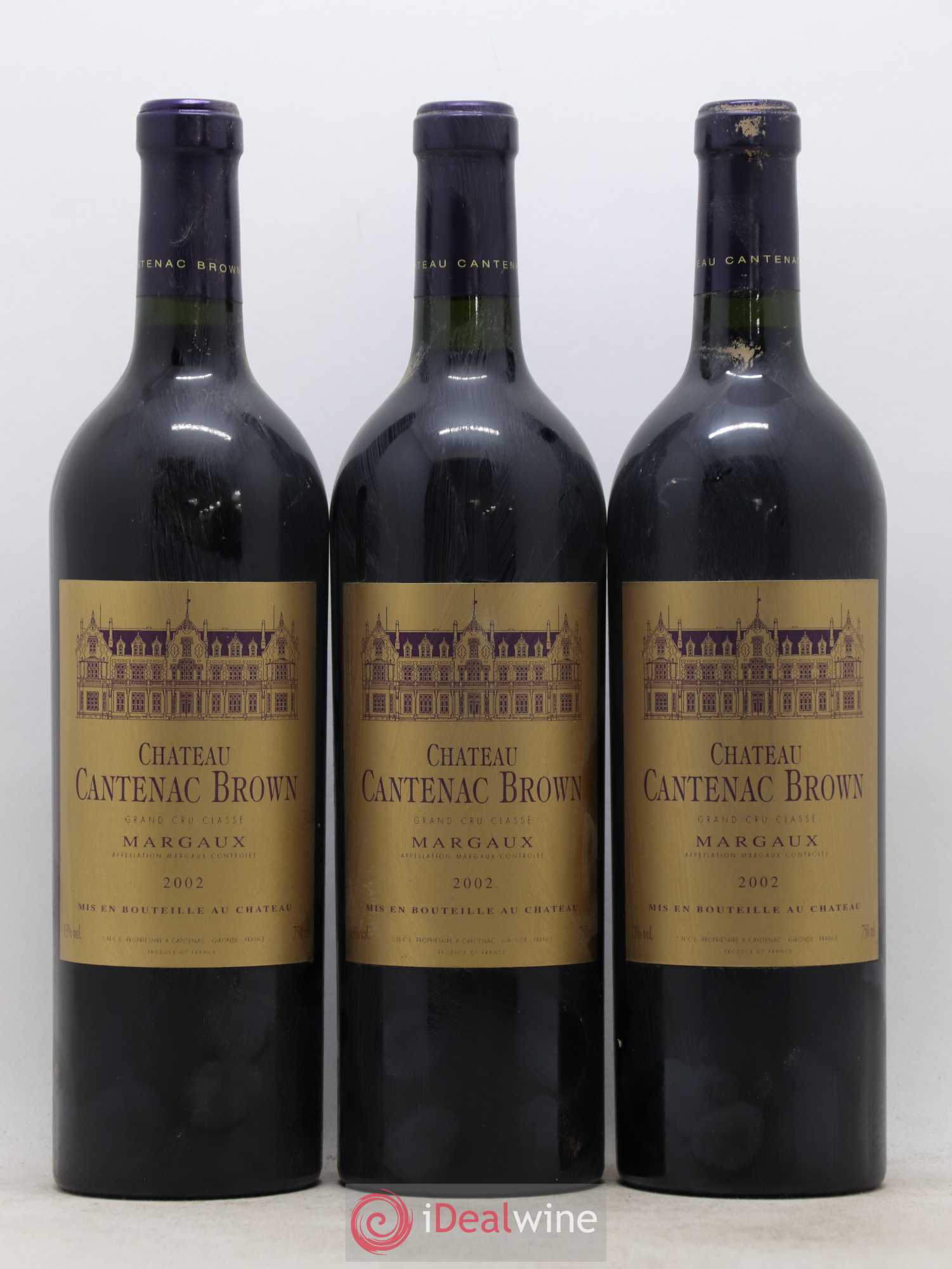Château Cantenac Brown 3ème Grand Cru Classé 2002 - Lot de 12 bouteilles - 4