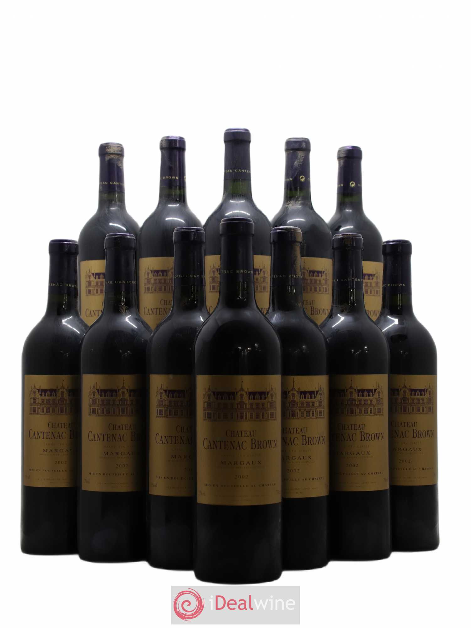 Château Cantenac Brown 3ème Grand Cru Classé 2002 - Lot de 12 bouteilles - 0