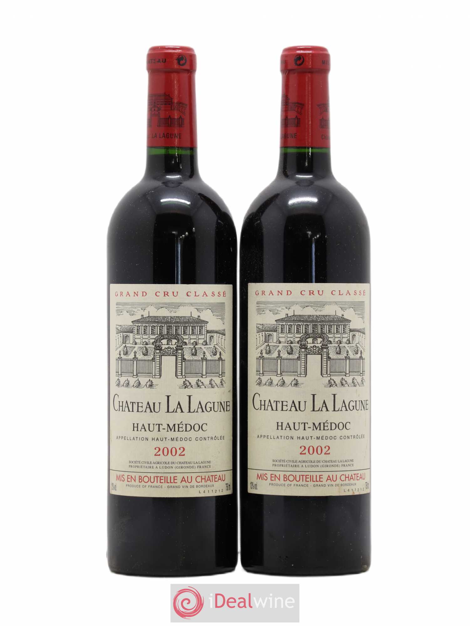 Château la Lagune 3ème Grand Cru Classé 2002 - Lot de 2 bouteilles - 0
