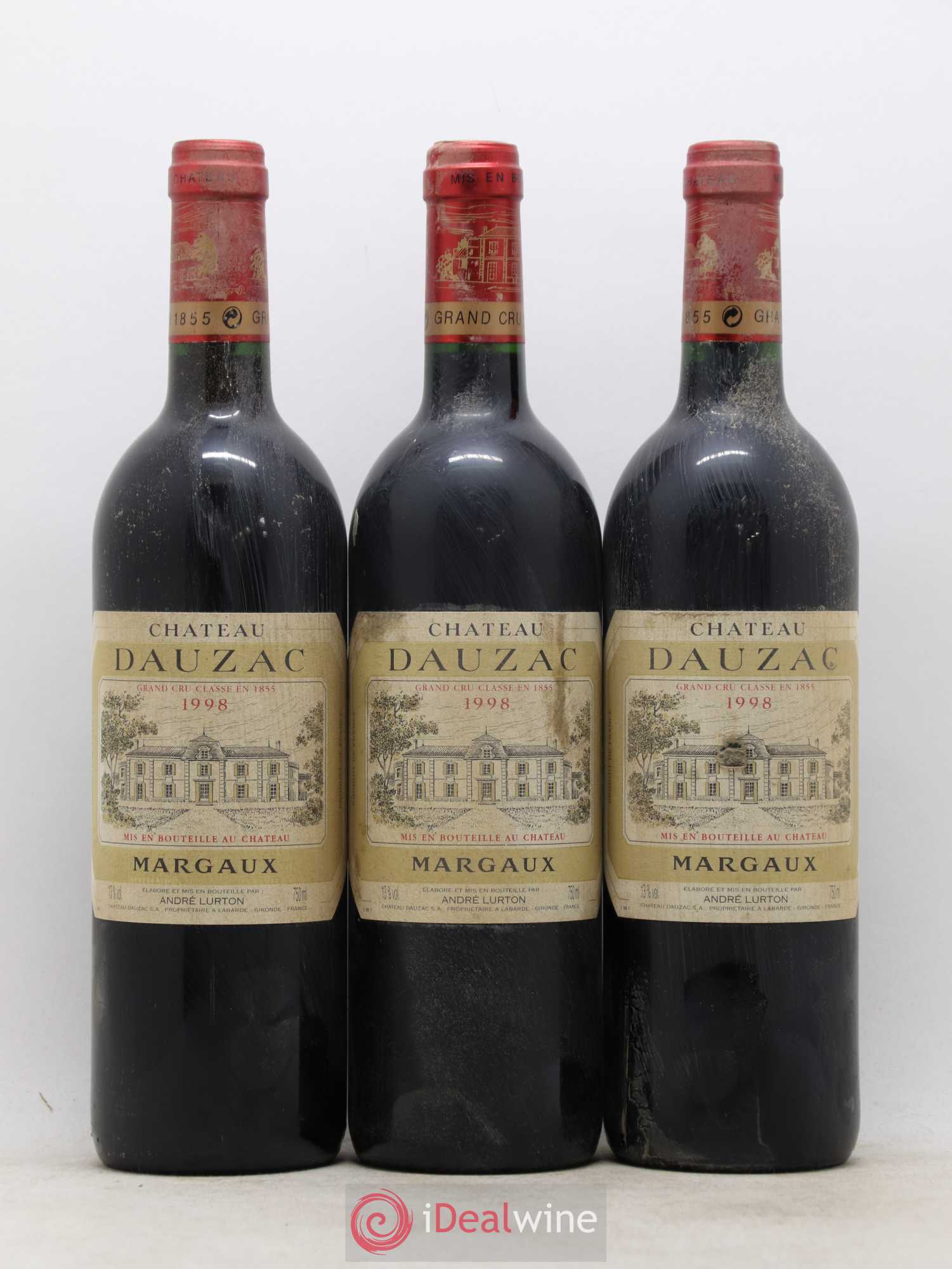 Château Dauzac 5ème Grand Cru Classé 1998 - Lot de 12 bouteilles - 1