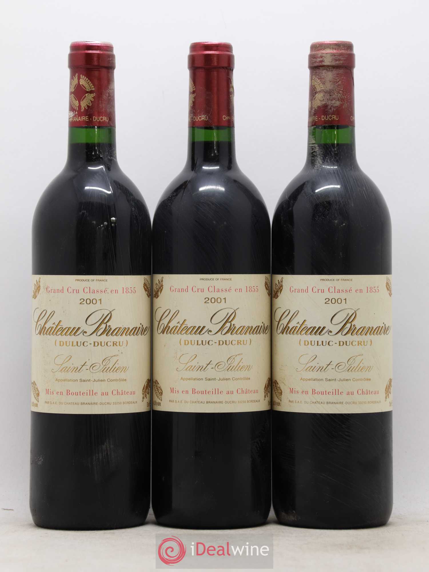 Château Branaire Ducru 4ème Grand Cru Classé 2001 - Lot de 12 bouteilles - 4