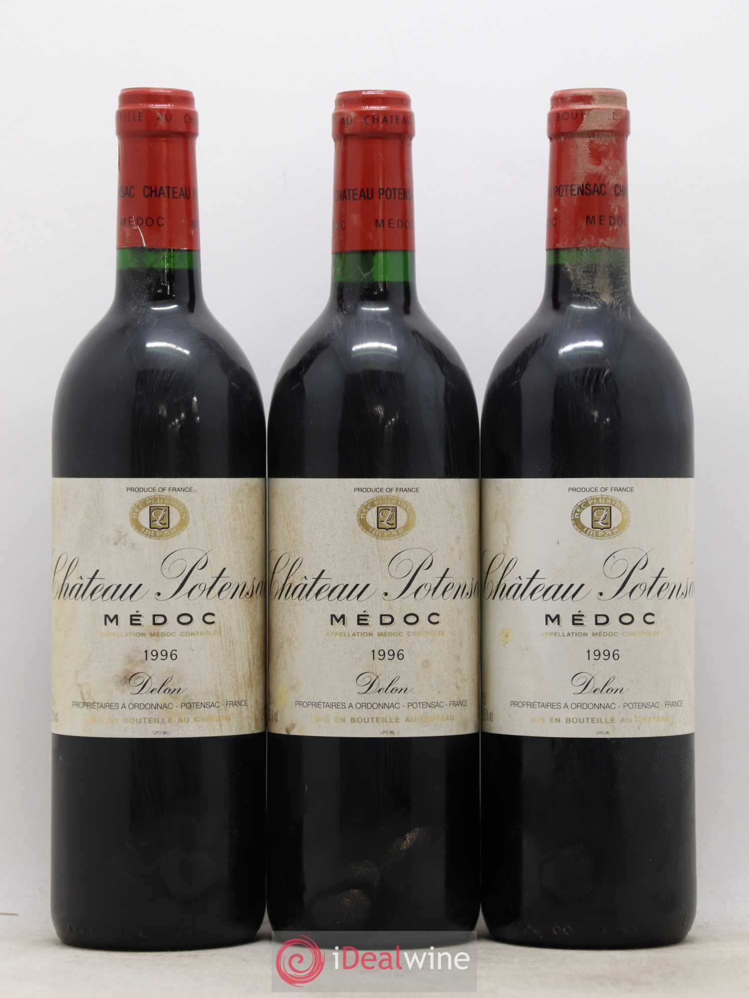 Château Potensac 1996 - Lot de 12 bouteilles - 1