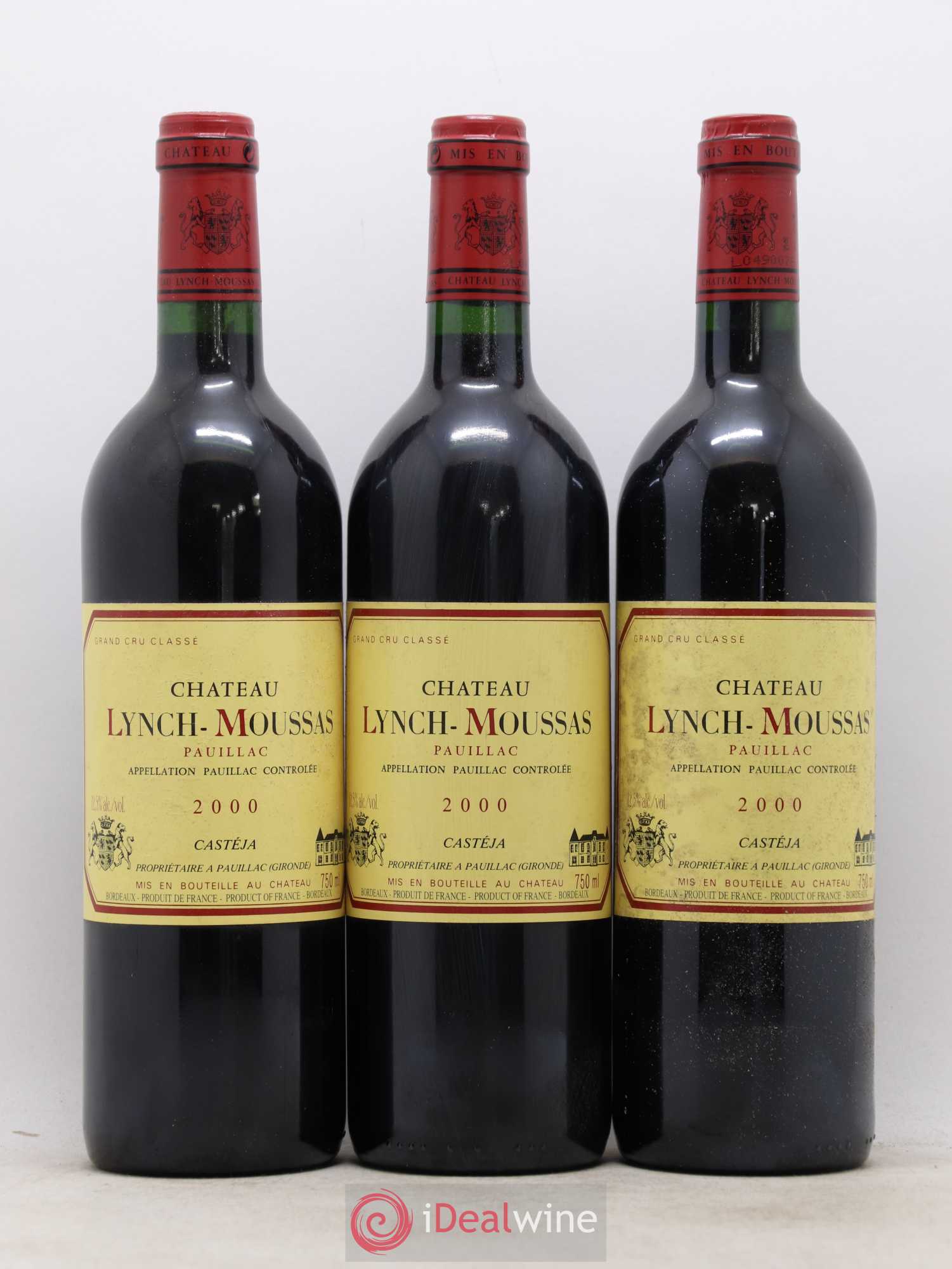 Château Lynch Moussas 5ème Grand Cru Classé 2000 - Lot de 12 bouteilles - 2