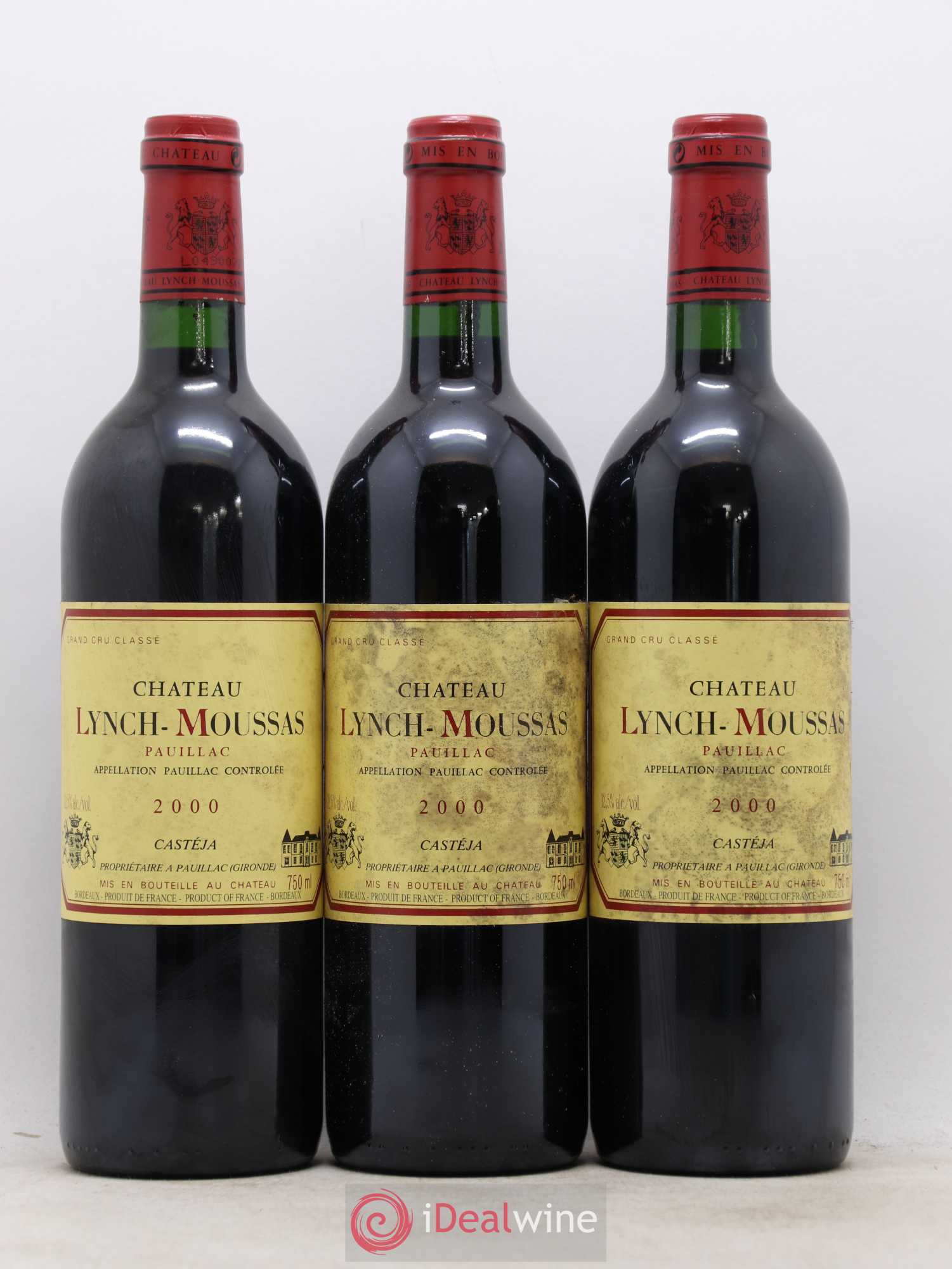 Château Lynch Moussas 5ème Grand Cru Classé 2000 - Lot de 12 bouteilles - 4