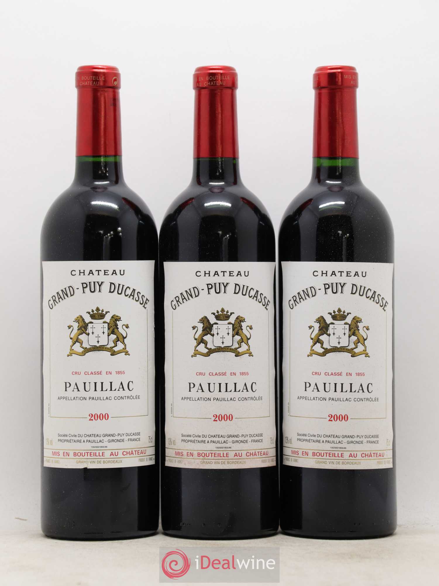Château Grand Puy Ducasse 5ème Grand Cru Classé 2000 - Lot de 12 bouteilles - 1
