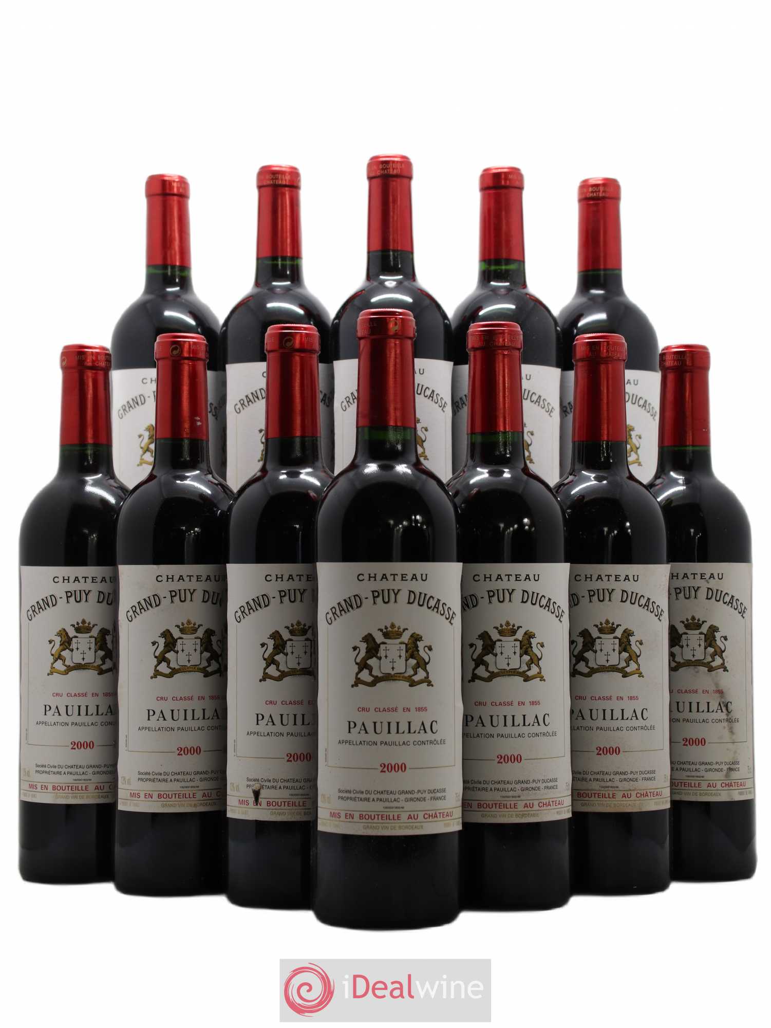 Château Grand Puy Ducasse 5ème Grand Cru Classé 2000 - Lot de 12 bouteilles - 0