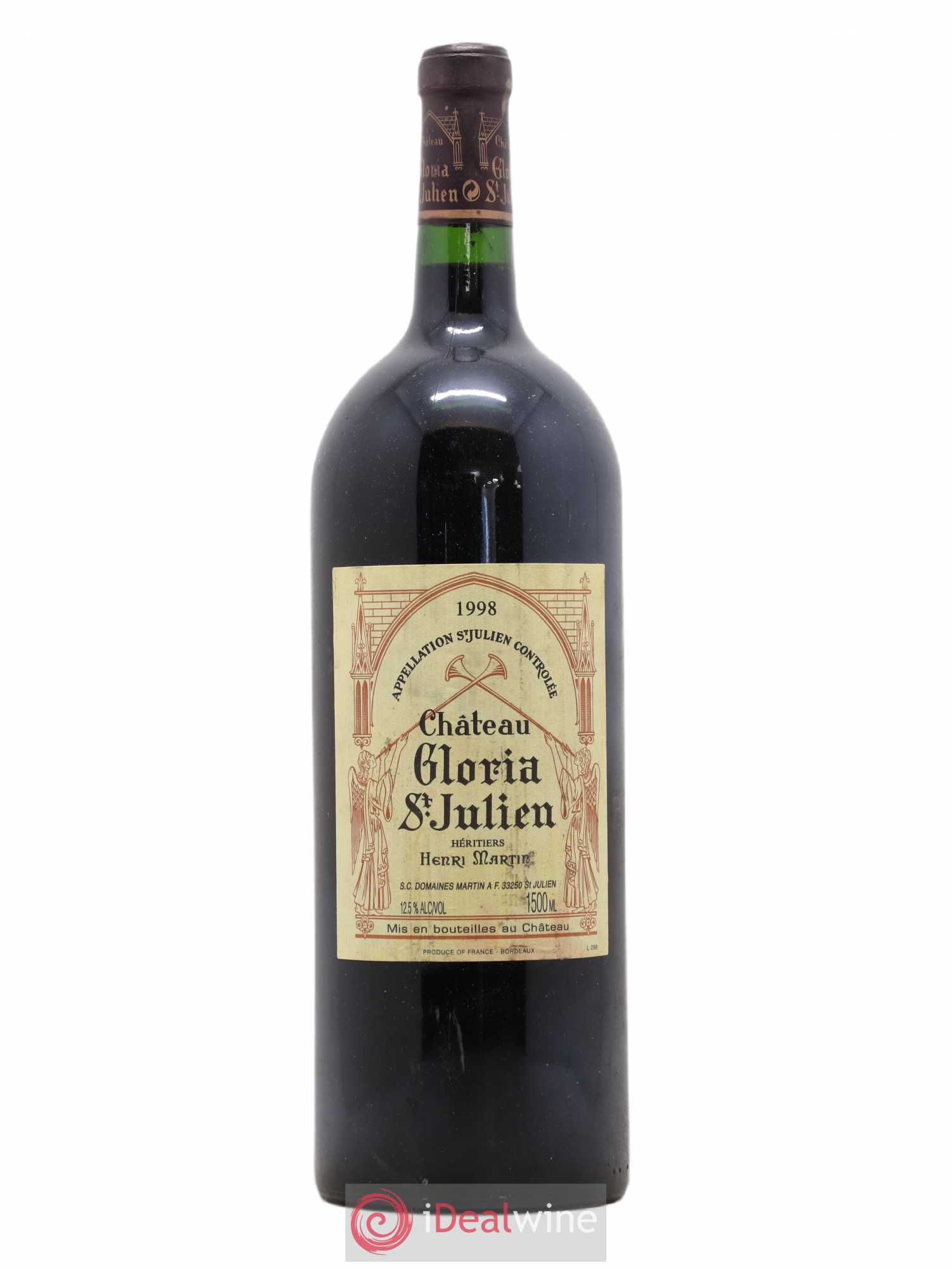 Château Gloria 1998 - Lot de 1 magnum - 0