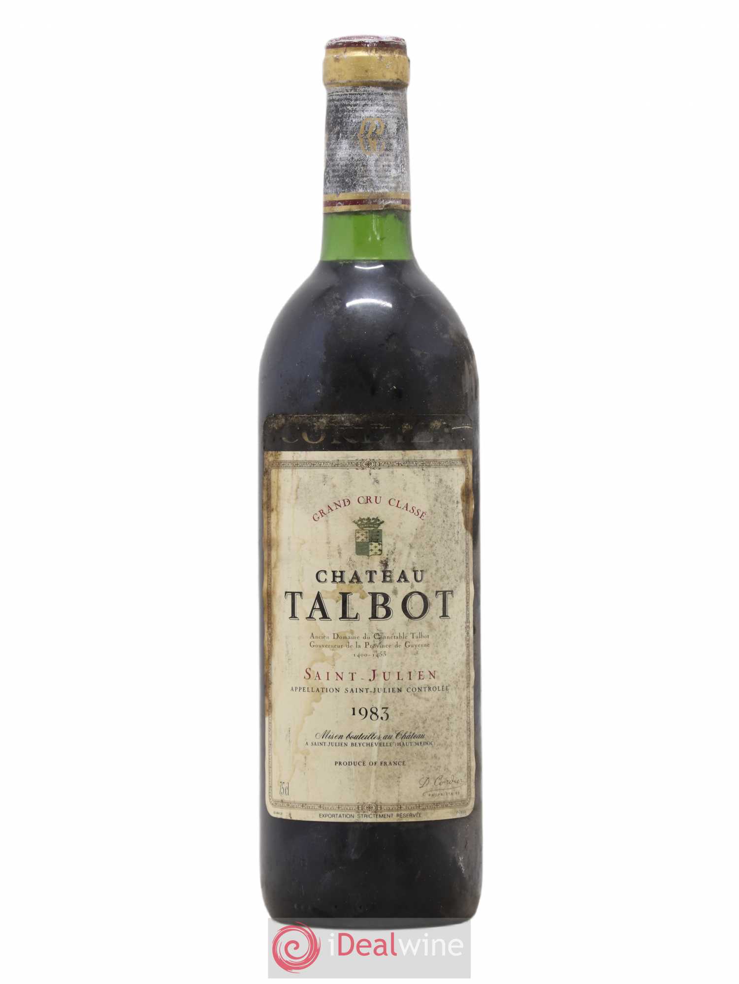 Château Talbot 4ème Grand Cru Classé 1983 - Lot de 1 bouteille - 0