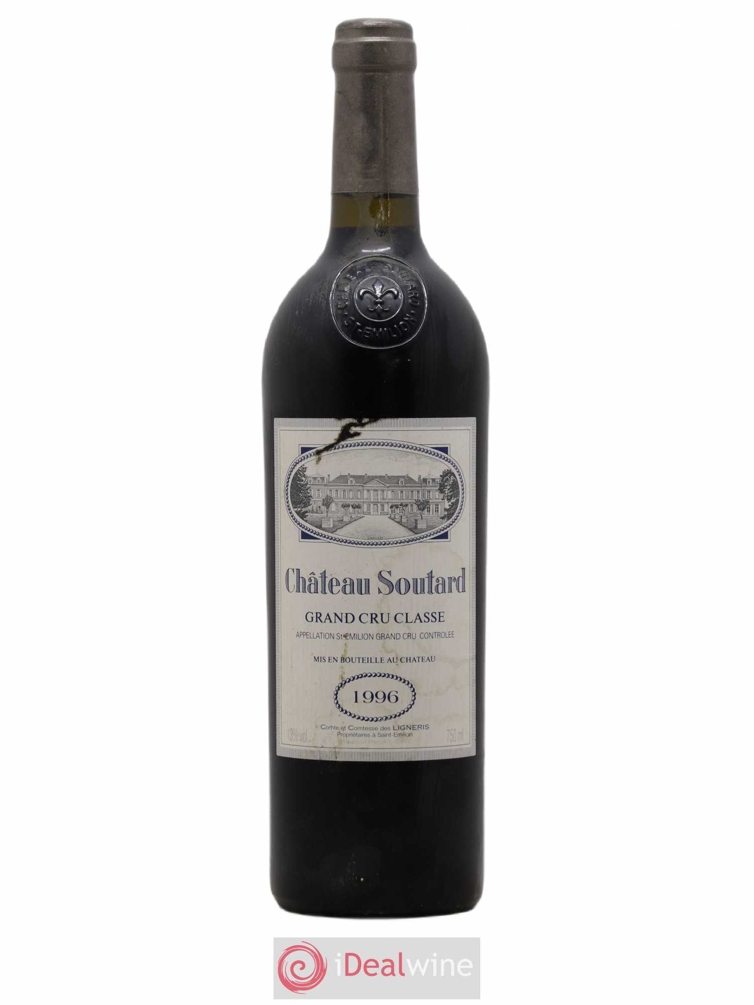 Château Soutard Grand Cru Classé 1996 - Lot de 1 bouteille - 0