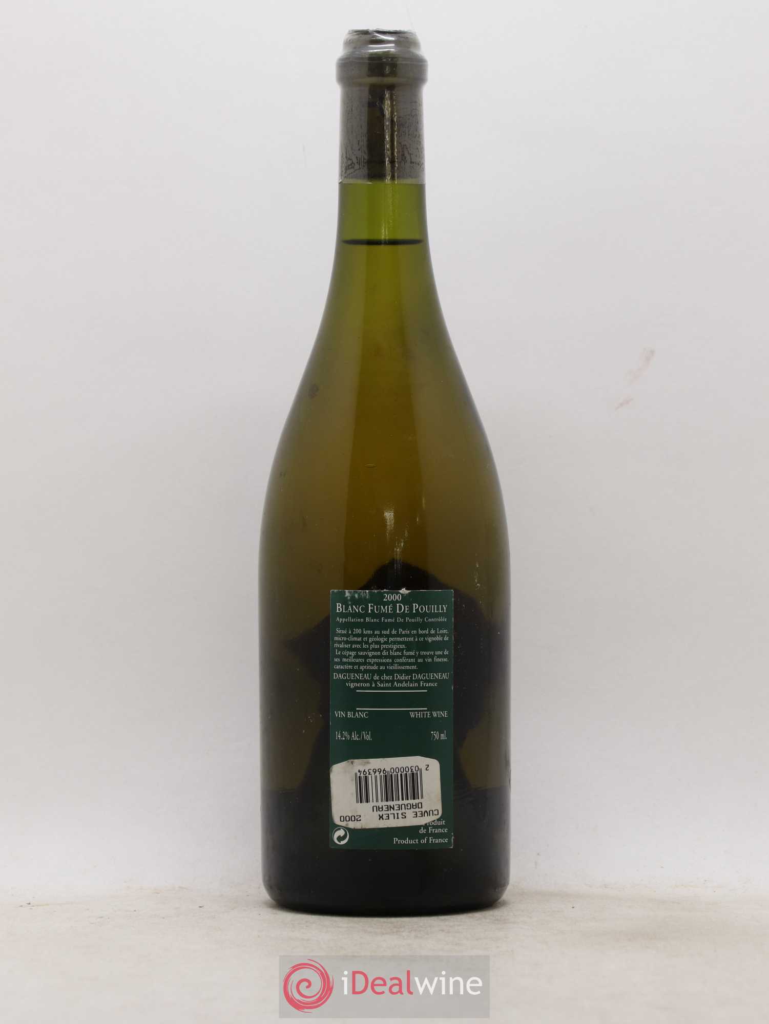 Vin de France (anciennement Pouilly-Fumé) Silex Dagueneau (Domaine Didier - Louis-Benjamin) 2000 - Lot de 1 bouteille - 1