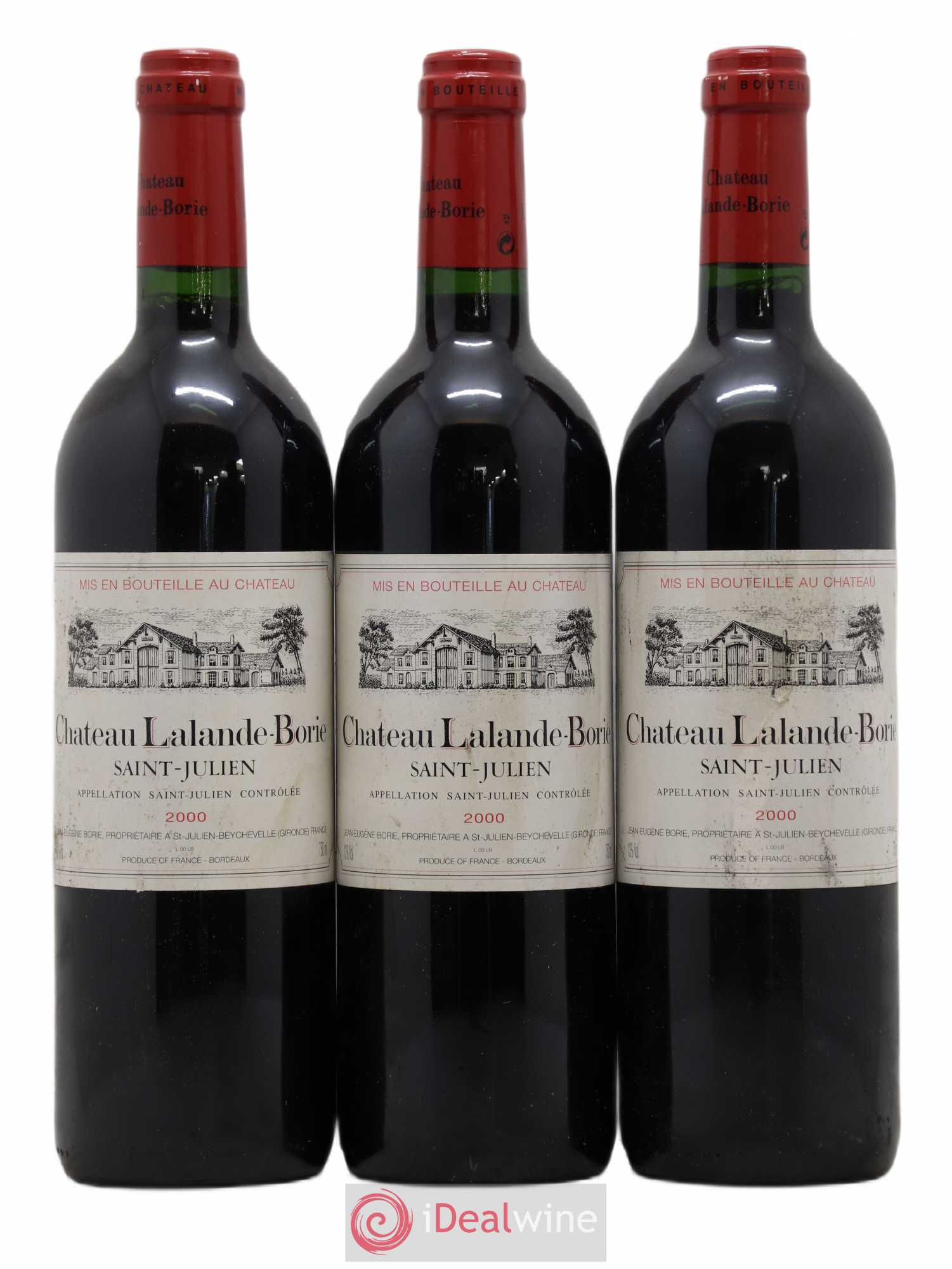Château Lalande Borie 2000 - Lot de 3 bouteilles - 0