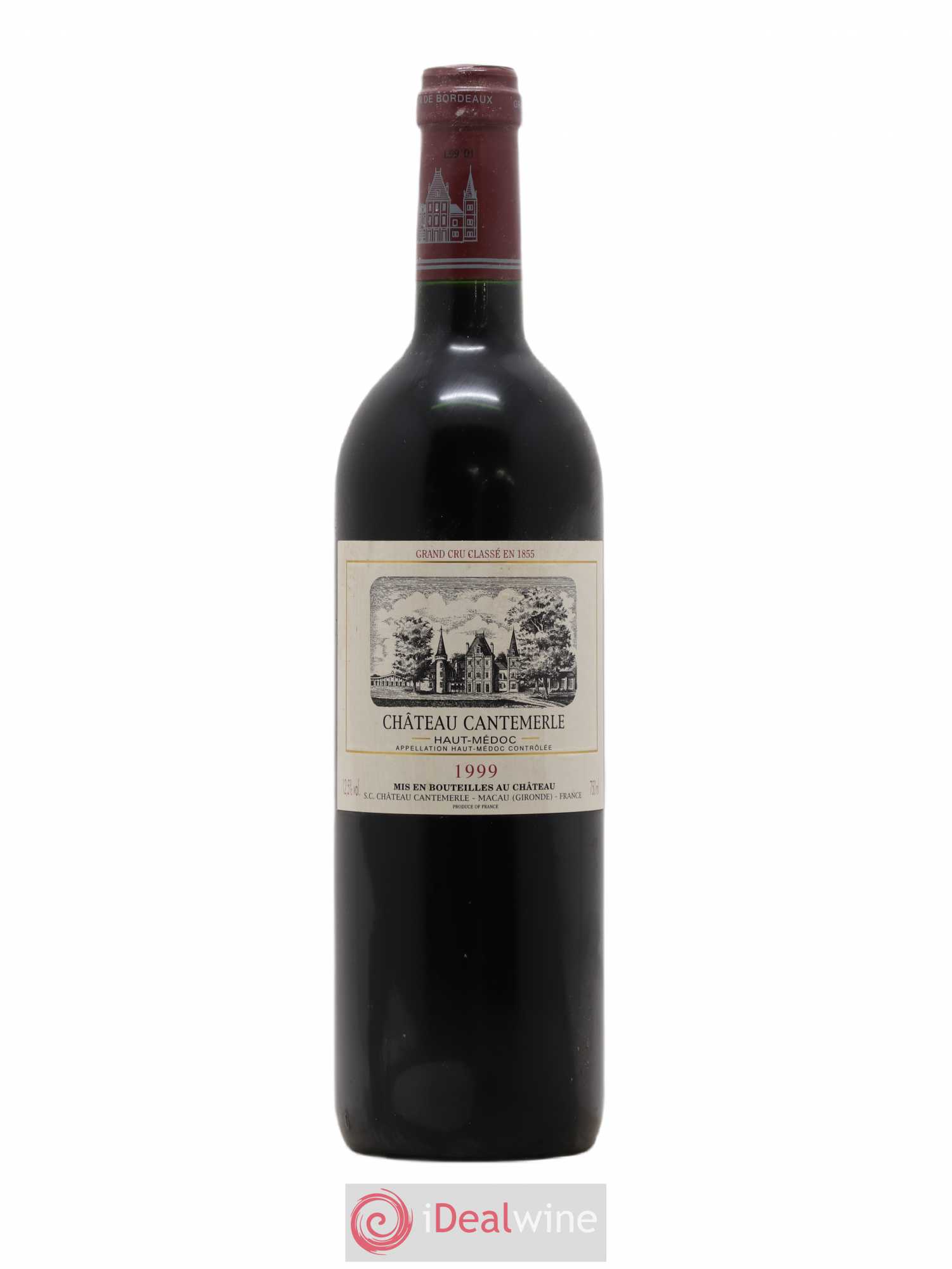 Château Cantemerle 5ème Grand Cru Classé 1999 - Lot de 1 bouteille - 0