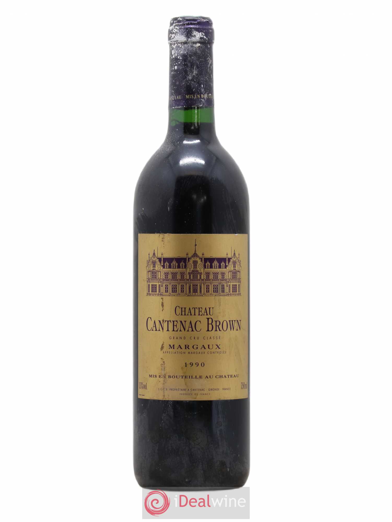 Château Cantenac Brown 3ème Grand Cru Classé 1990 - Lot de 1 bouteille - 0