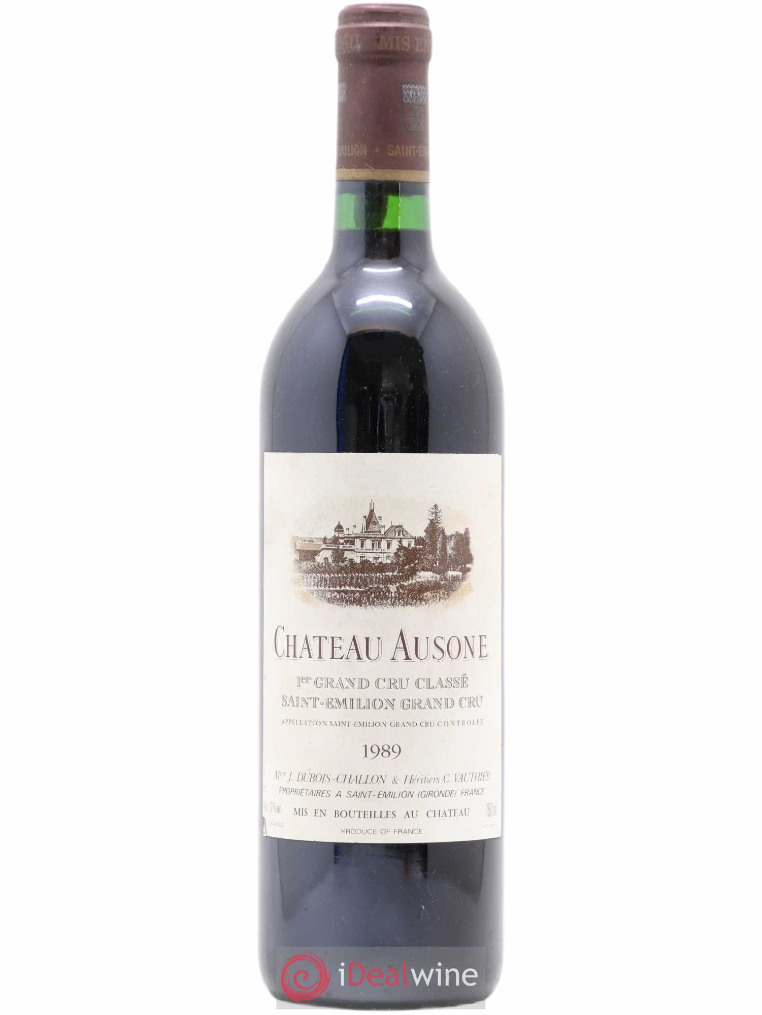 Château Ausone 1er Grand Cru Classé A 1989 - Lot de 1 bouteille - 0