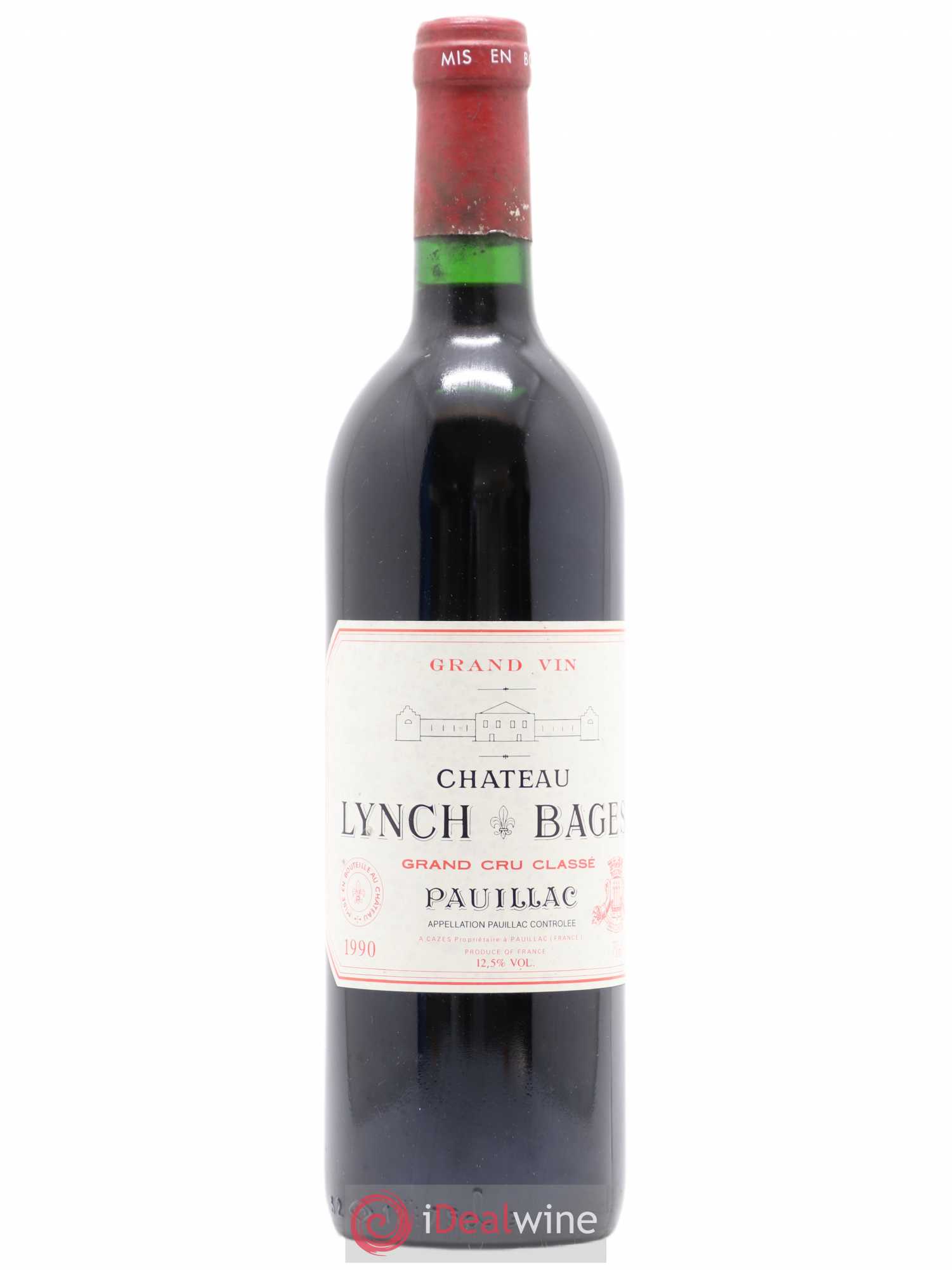Château Lynch Bages 5ème Grand Cru Classé 1990 - Lot de 1 bouteille - 0