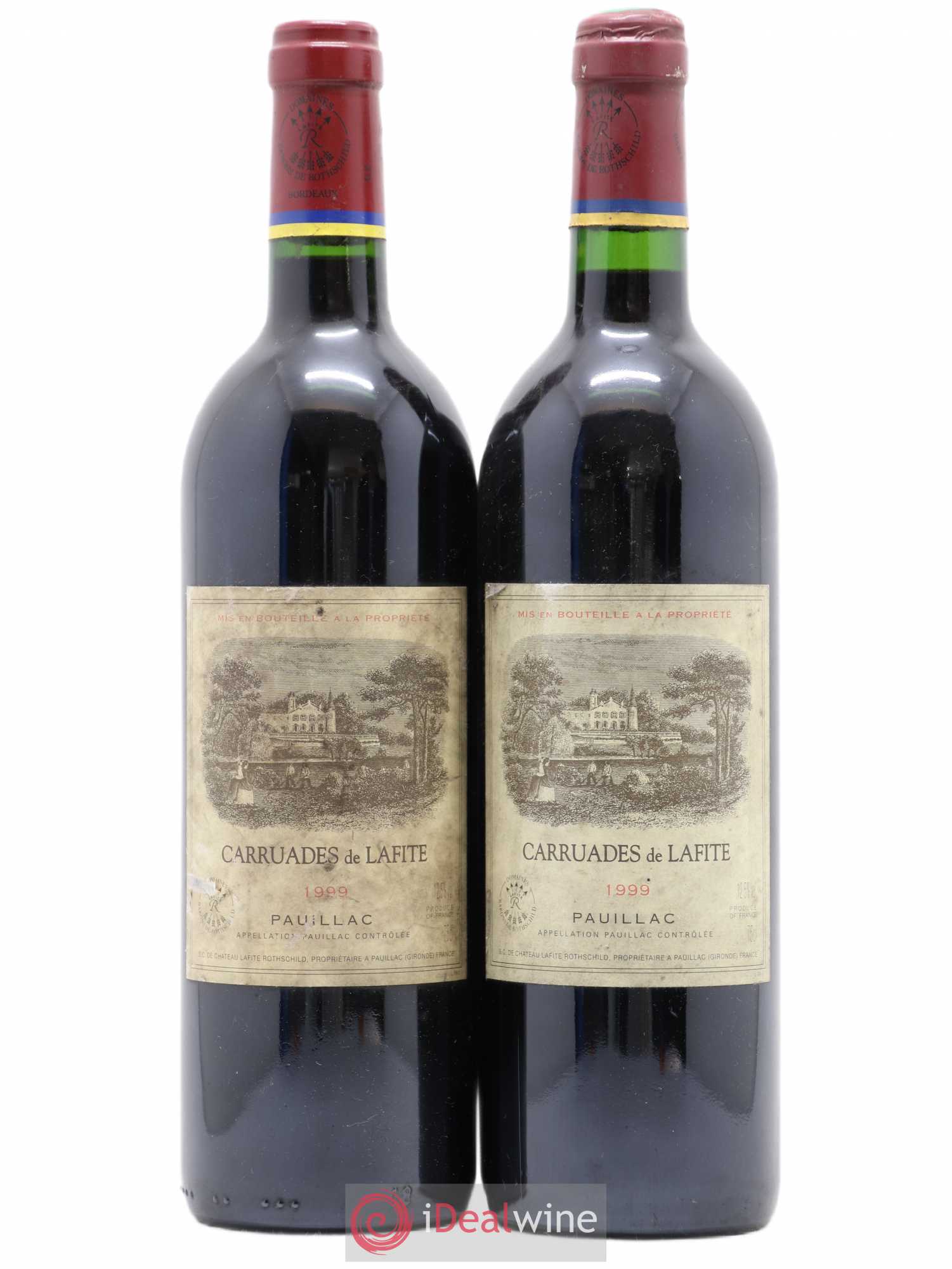 Carruades de Lafite Rothschild Second Vin (sans prix de réserve) 1999 - Lot de 2 bouteilles - 0