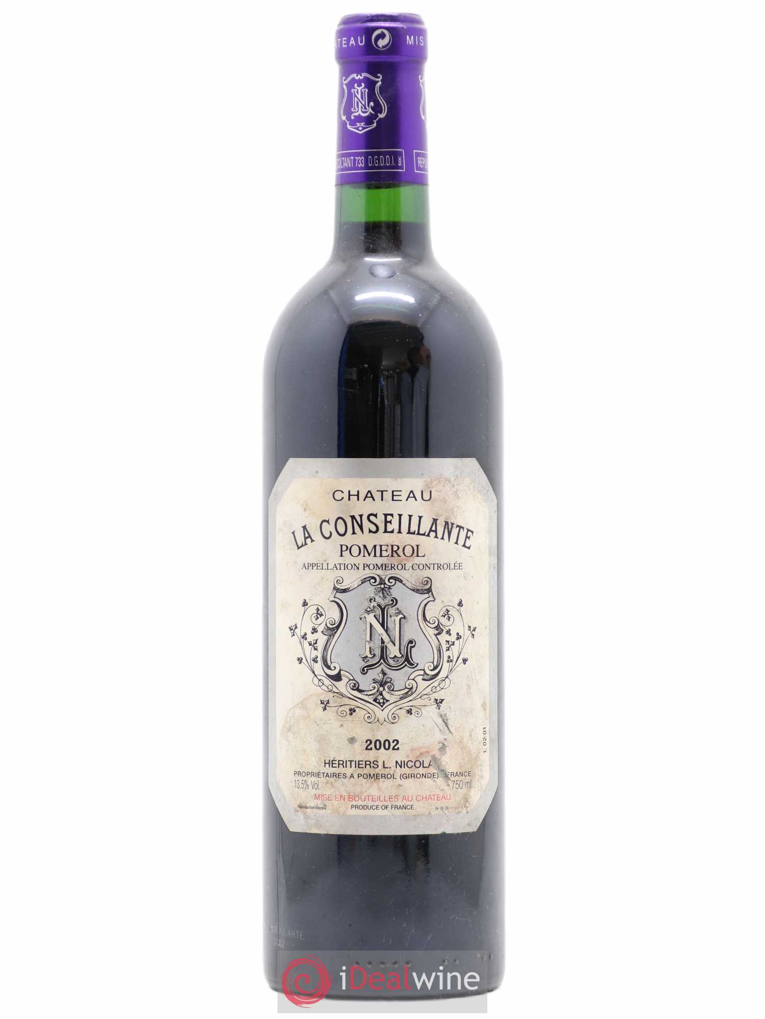Château la Conseillante 2002 - Lot de 1 bouteille - 0