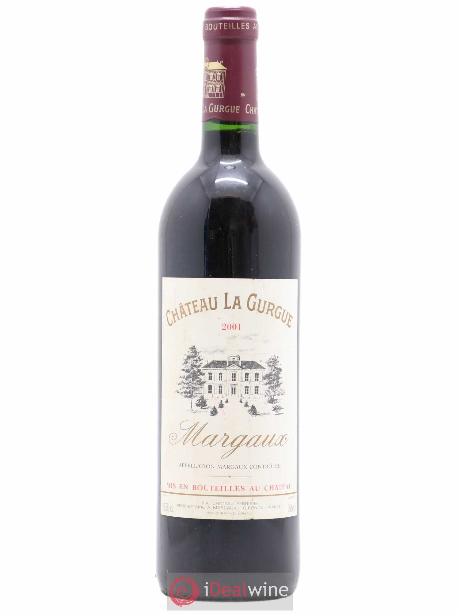Château la Gurgue Cru Bourgeois 2001 - Lot de 1 bouteille - 0