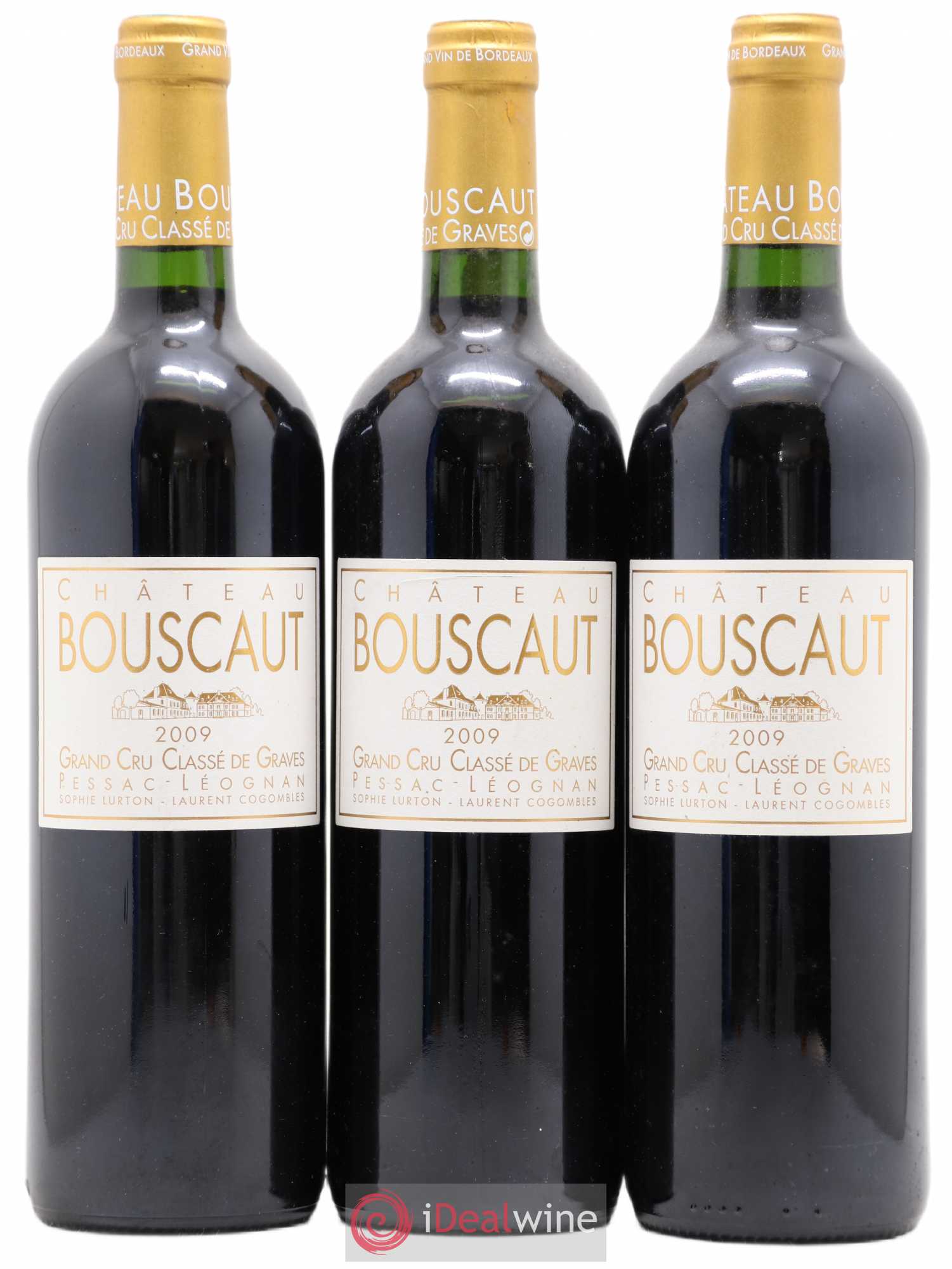Château Bouscaut Cru Classé de Graves (sans prix de réserve) 2009 - Lot de 3 bouteilles - 0