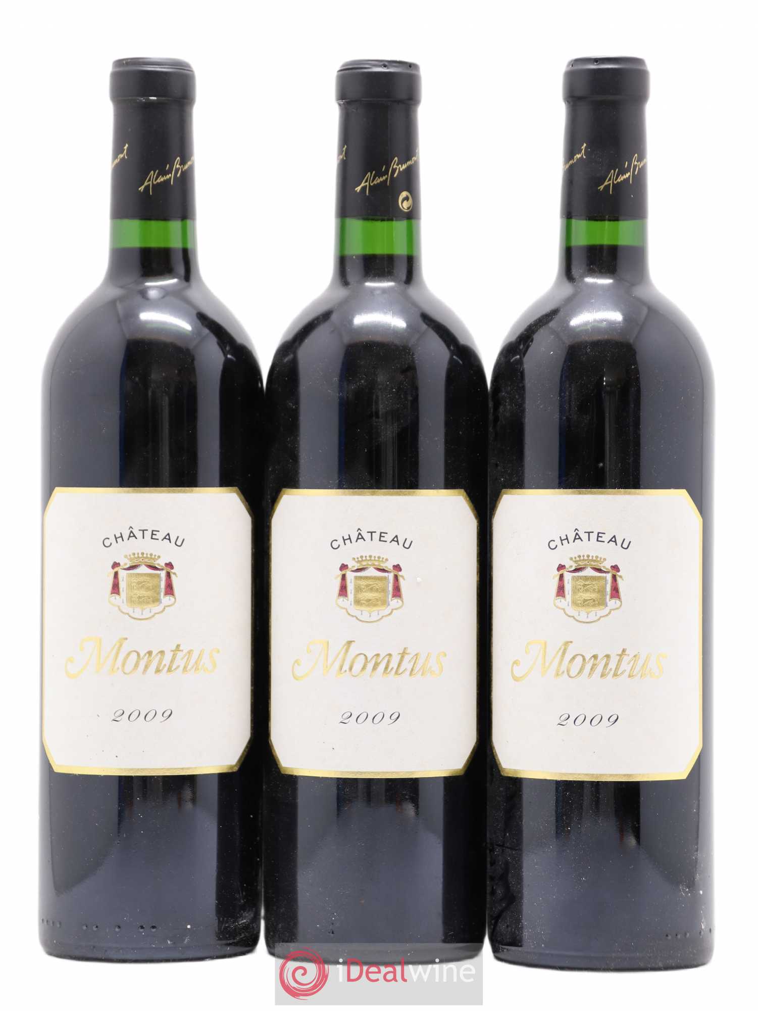 Madiran Château Montus Alain Brumont 2009 - Lot de 3 bouteilles - 0