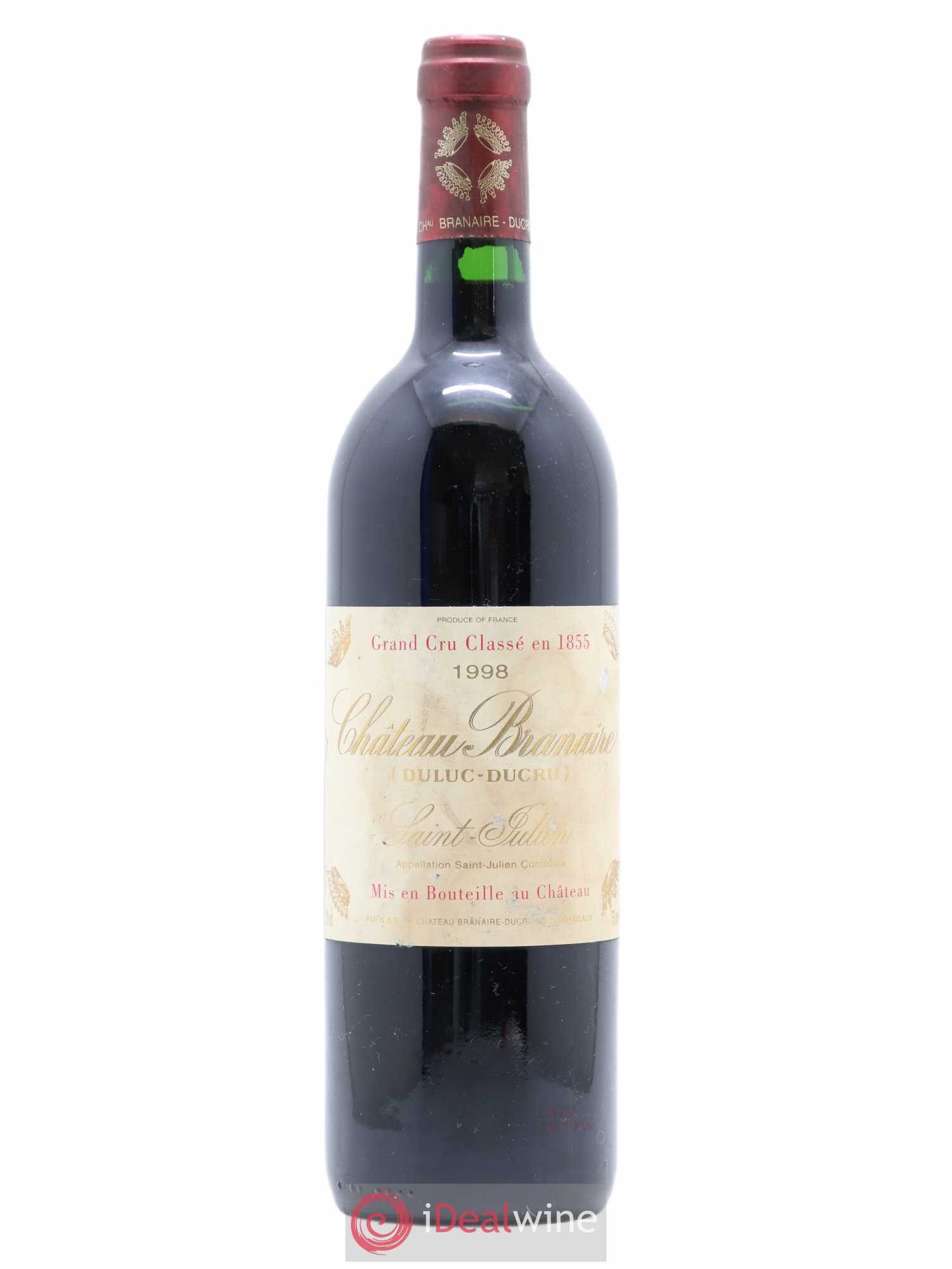 Château Branaire Ducru 4ème Grand Cru Classé 1998 - Lot de 1 bouteille - 0